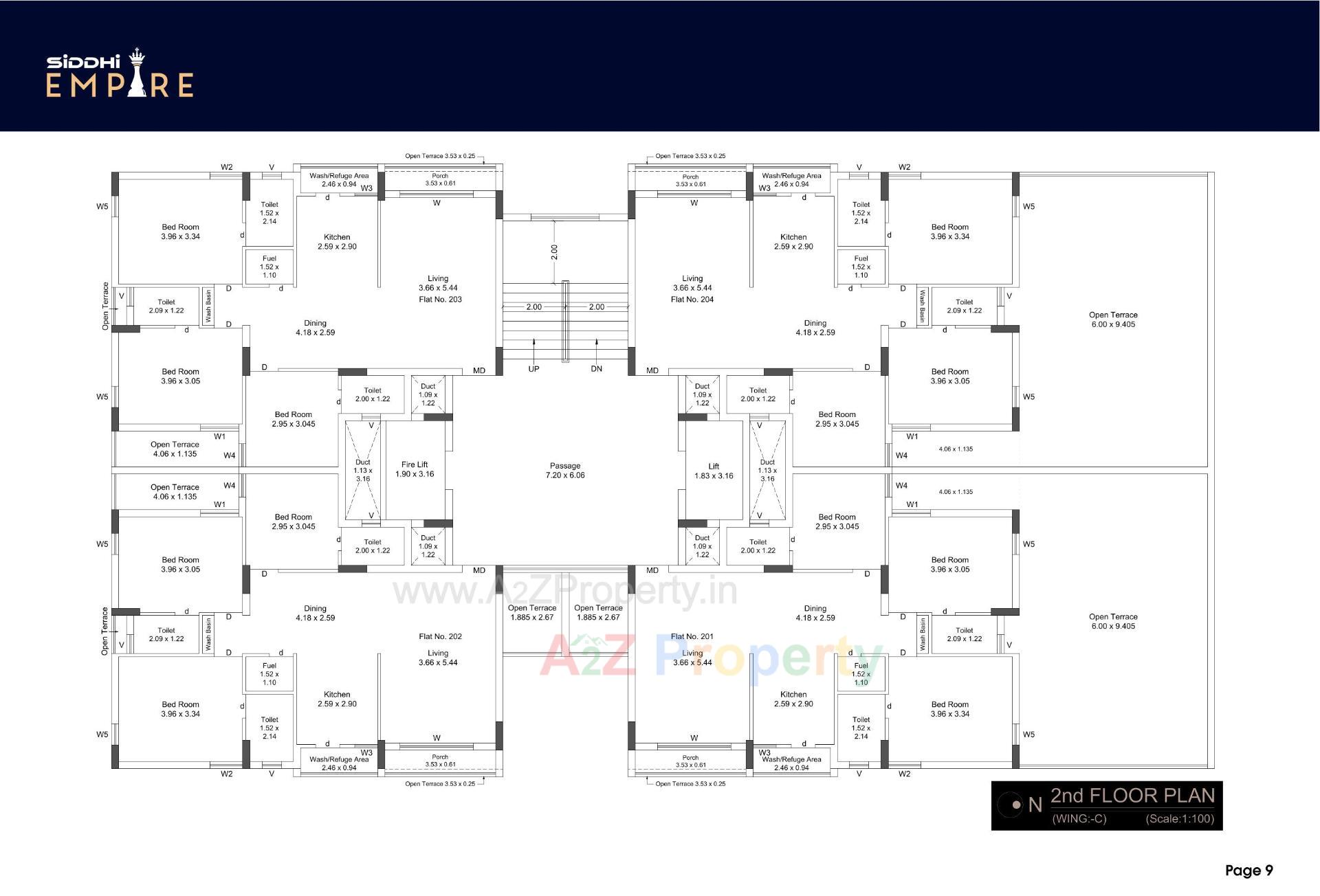 Layout of real estate project Siddhi Empire located at Mavdi, Rajkot, Gujarat