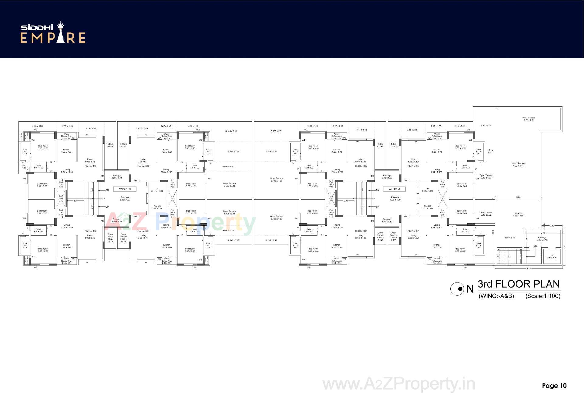 Layout of real estate project Siddhi Empire located at Mavdi, Rajkot, Gujarat