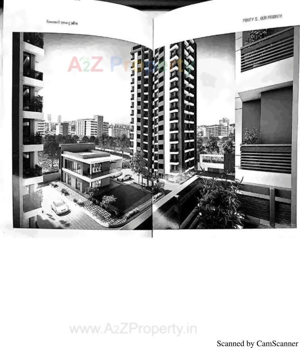 3D Elevation of real estate project Siddhi Heights located at Mavdi, Rajkot, Gujarat