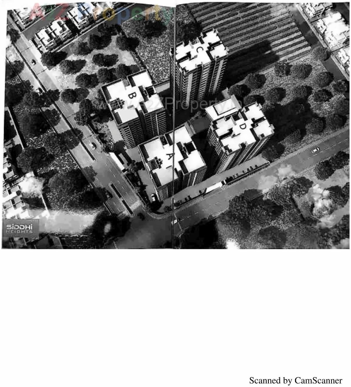 Layout of real estate project Siddhi Heights located at Mavdi, Rajkot, Gujarat