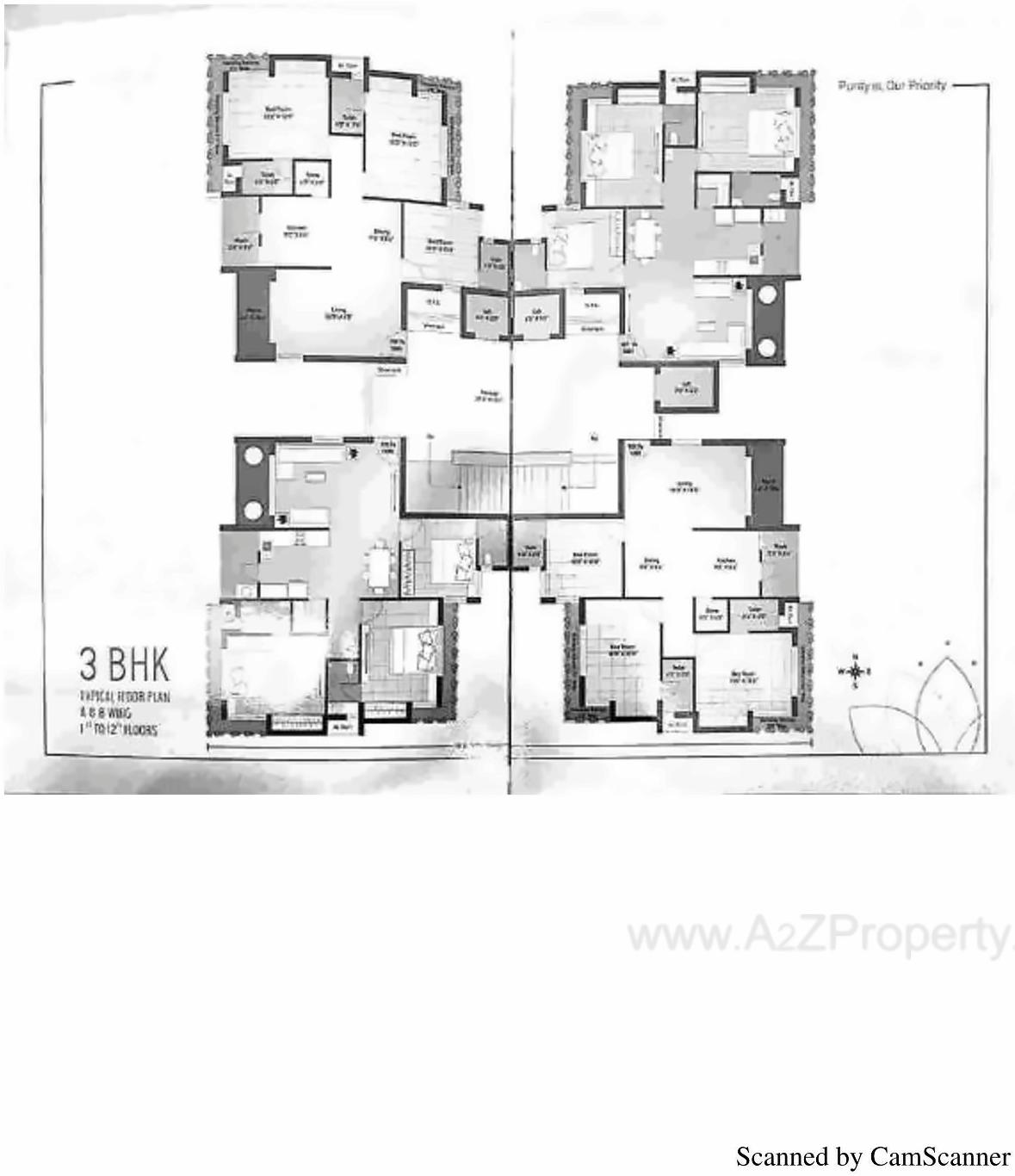 Layout of real estate project Siddhi Heights located at Mavdi, Rajkot, Gujarat