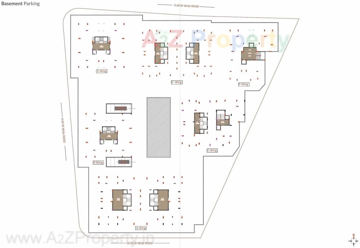 Layout of real estate project Siddhi Heritage located at Mavdi, Rajkot, Gujarat