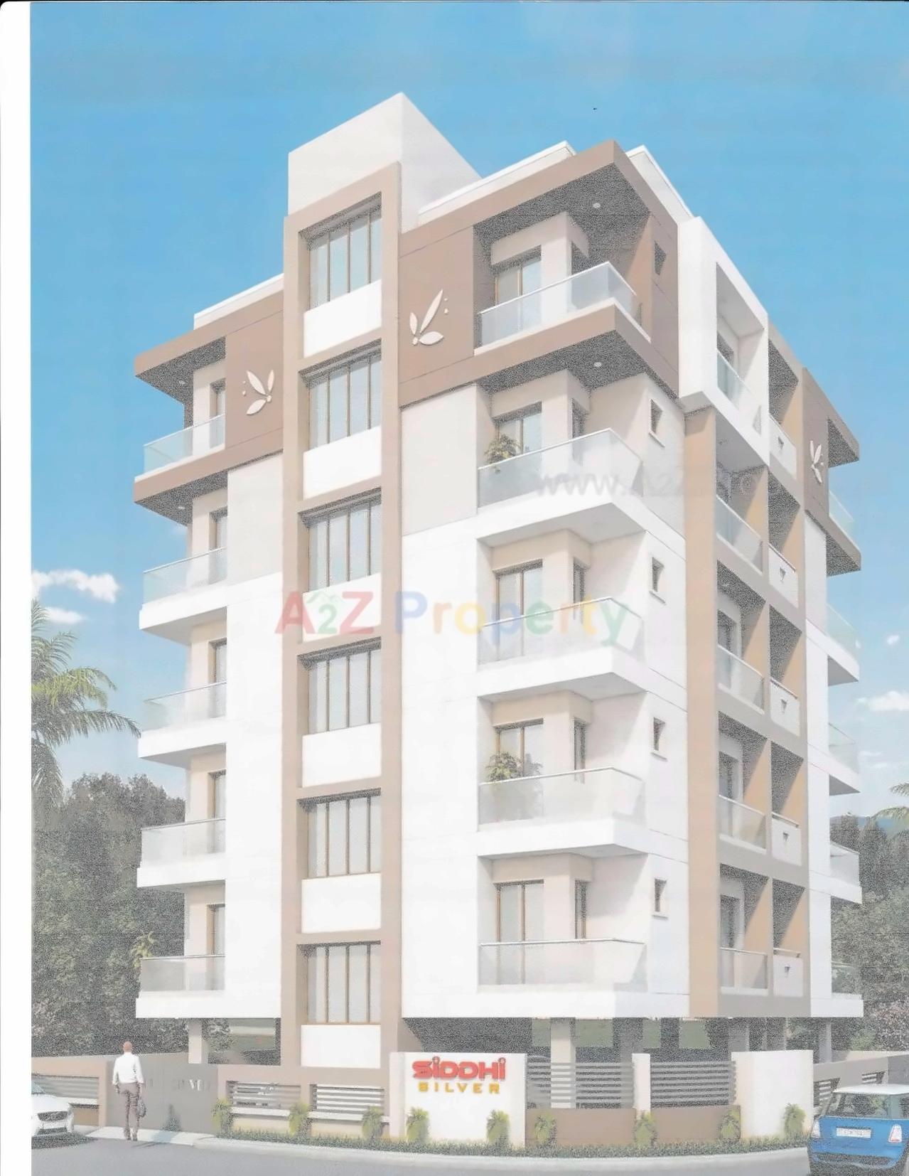 3D Elevation of real estate project Siddhi Silver located at Mavdi, Rajkot, Gujarat