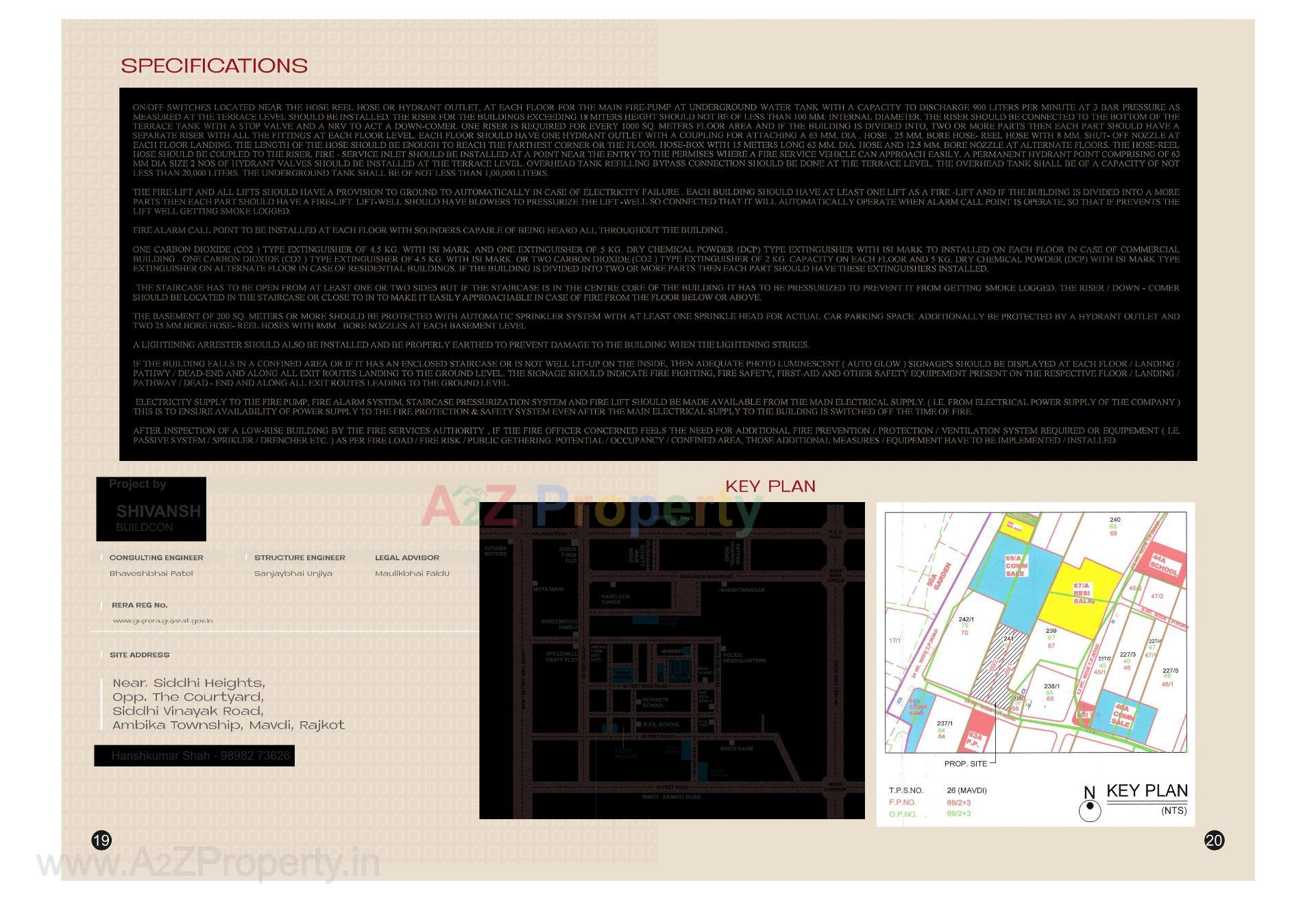  of real estate project Siddhi Space located at Mavdi, Rajkot, Gujarat