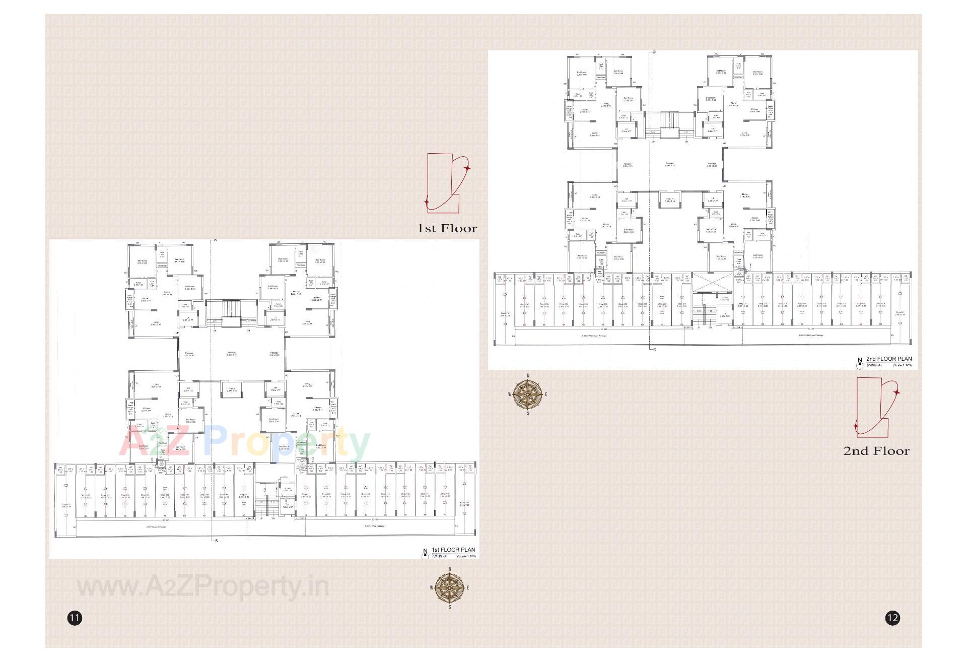 Layout of real estate project Siddhi Space located at Mavdi, Rajkot, Gujarat