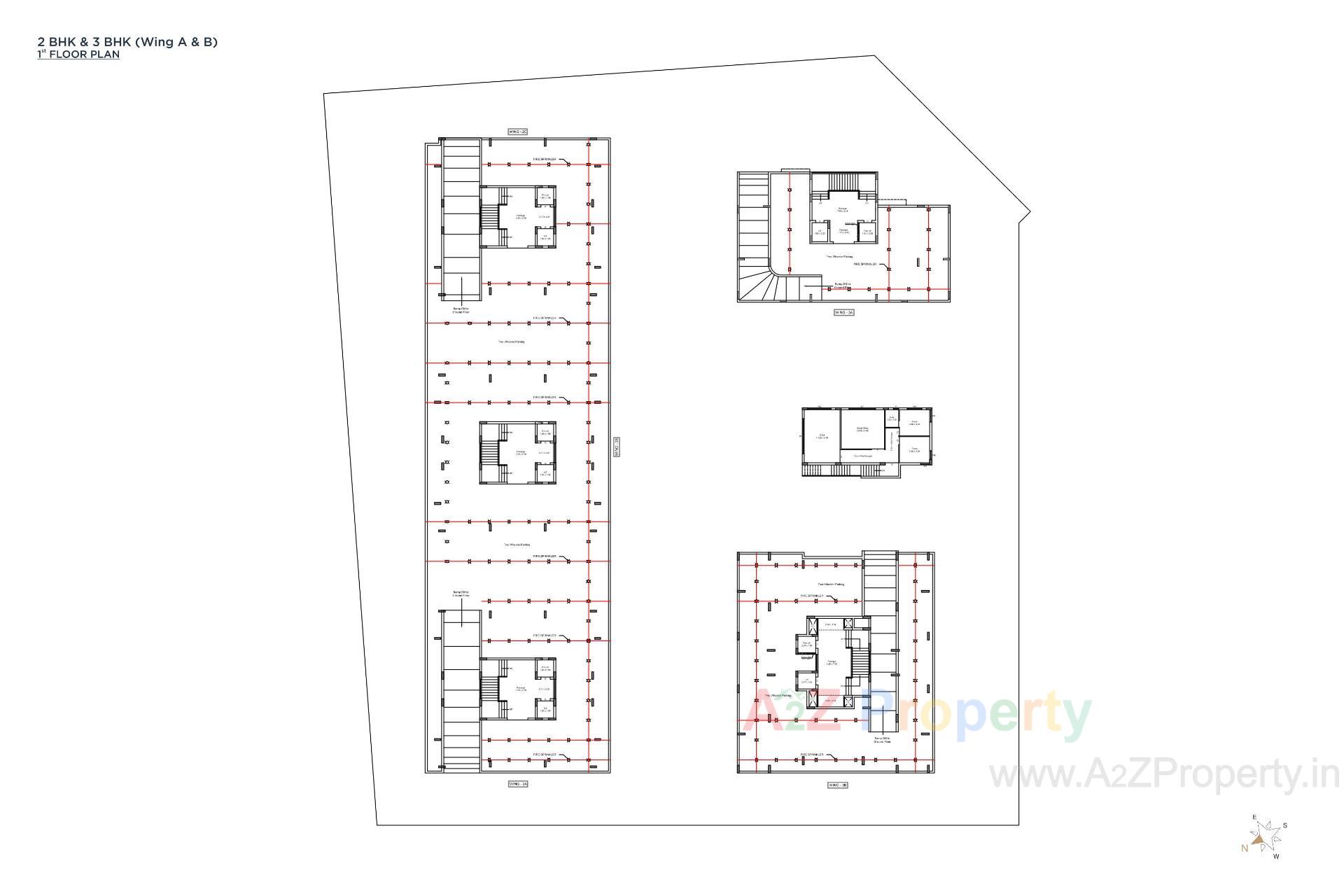 Layout of real estate project Silver Avenue located at Mavdi, Rajkot, Gujarat