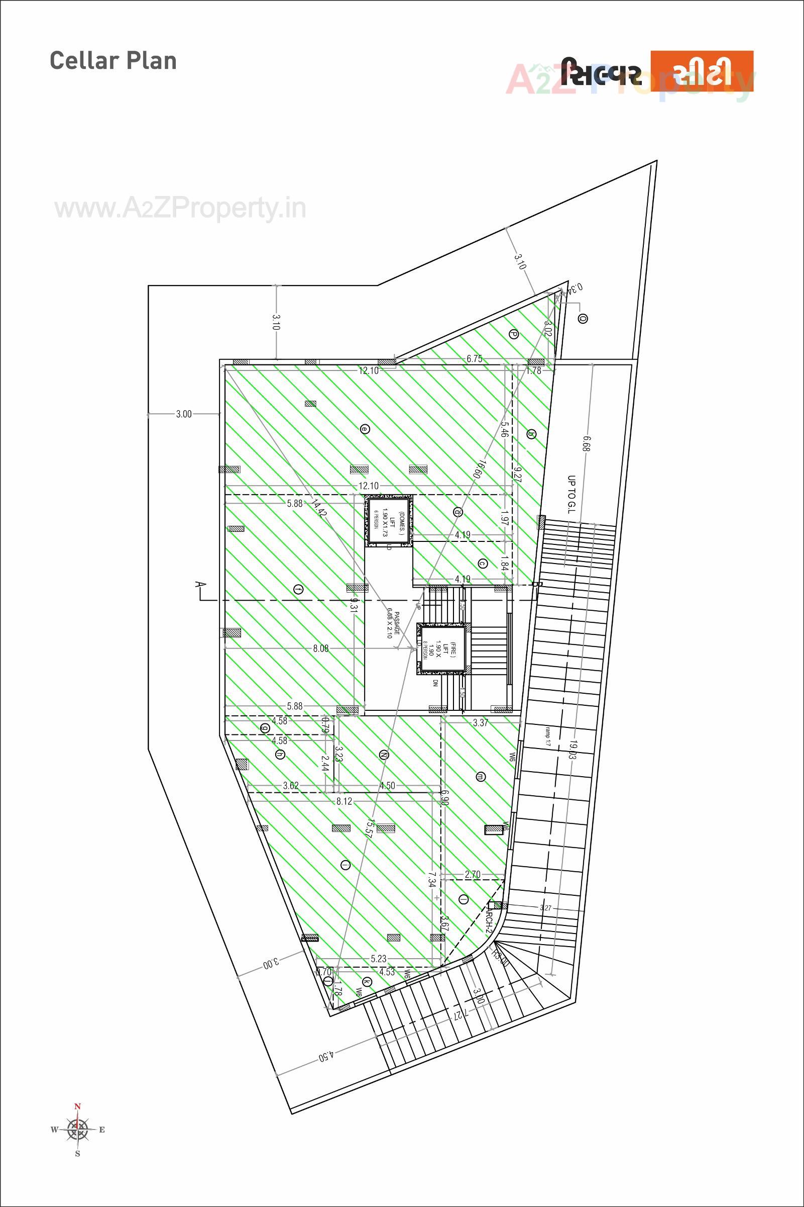 Layout of real estate project Silver City located at Raiya, Rajkot, Gujarat