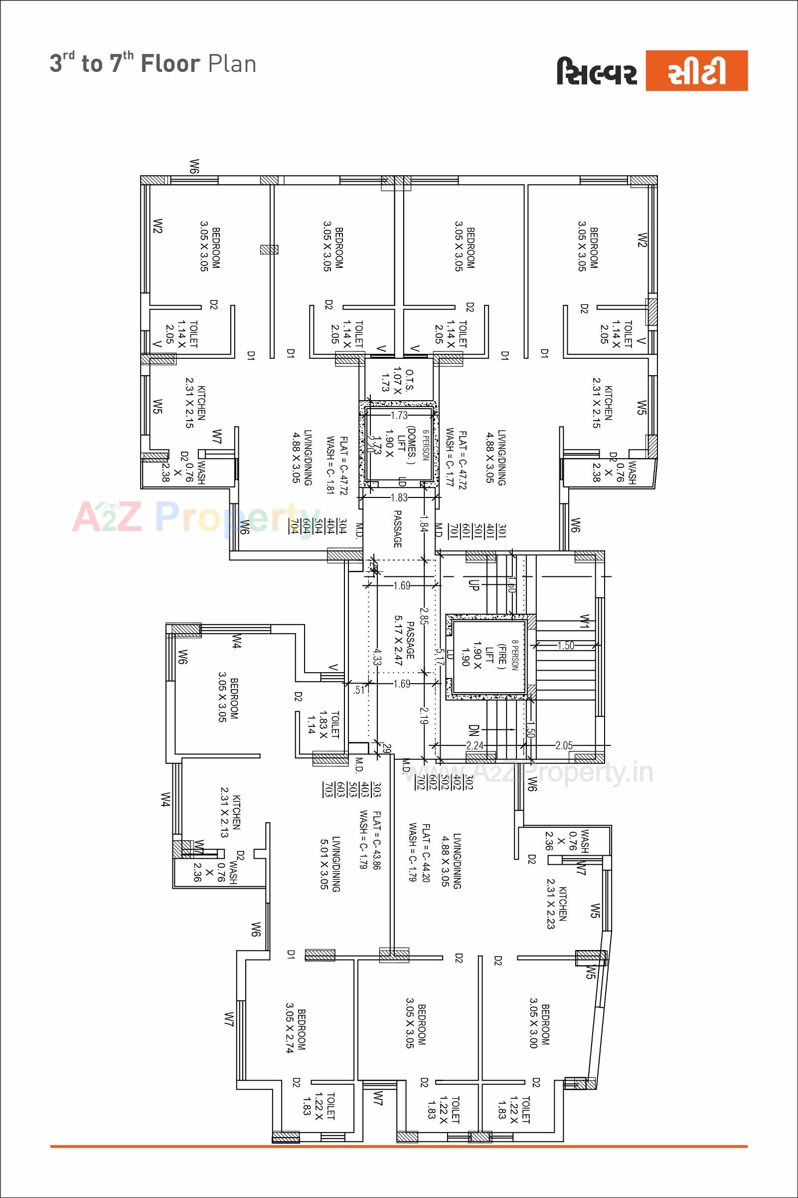 Layout of real estate project Silver City located at Raiya, Rajkot, Gujarat