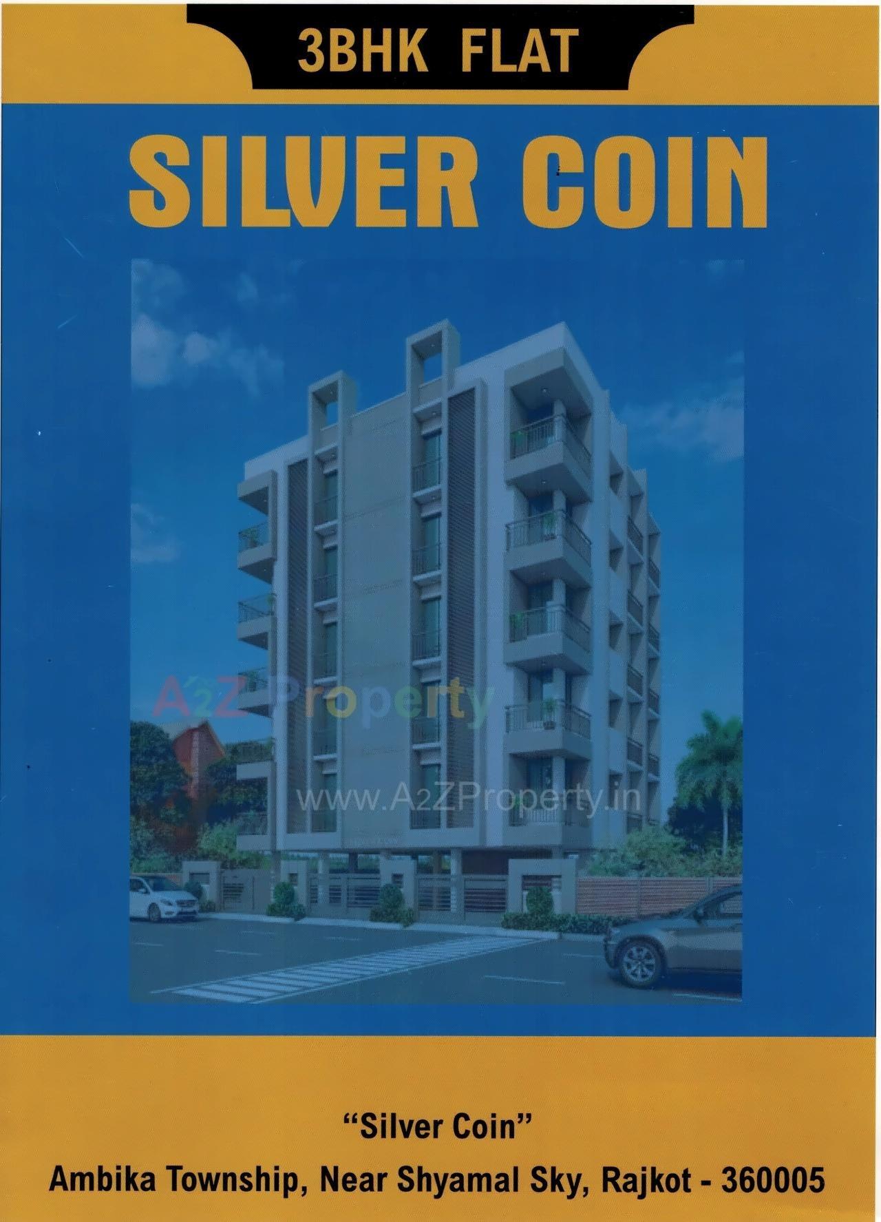 3D Elevation of real estate project Silver Coin located at Mavdi, Rajkot, Gujarat