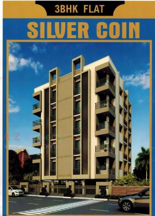 Elevation of real estate project Silver Coin located at Mavdi, Rajkot, Gujarat