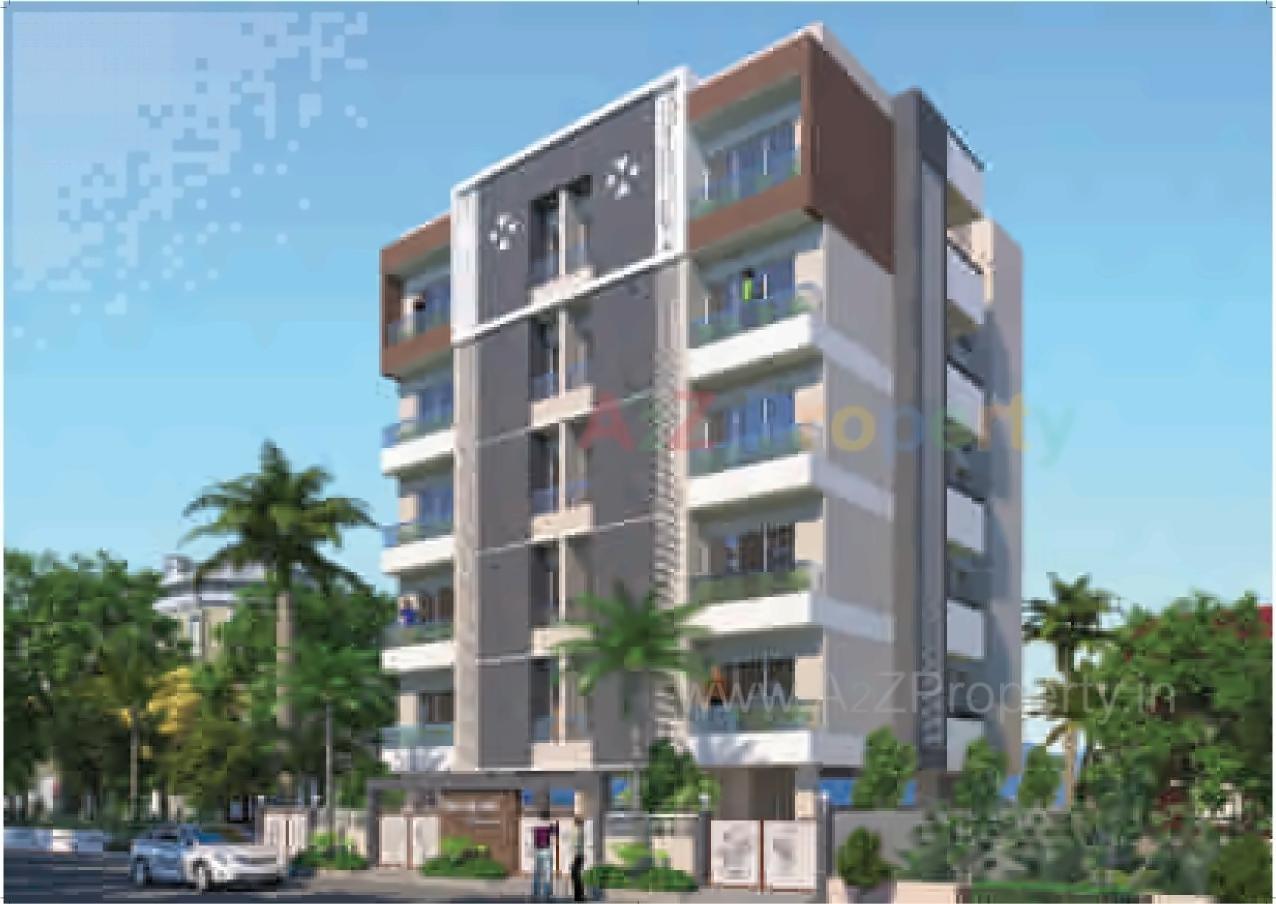 3D Elevation of real estate project Silver Dream located at Raiya, Rajkot, Gujarat