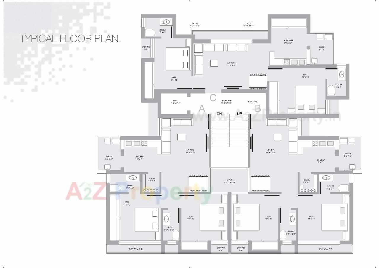 Layout of real estate project Silver Dream located at Raiya, Rajkot, Gujarat