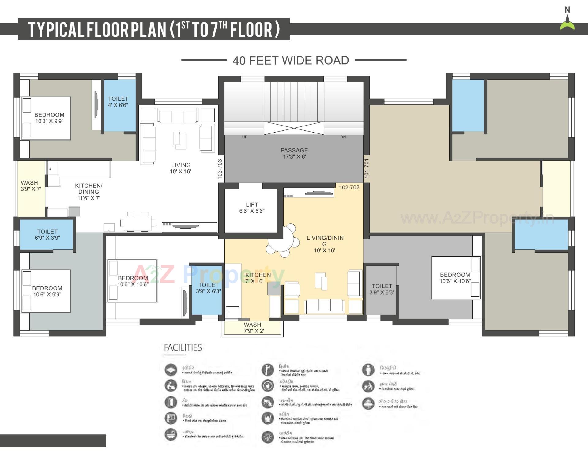 Layout of real estate project Silver Hill located at Raiya, Rajkot, Gujarat