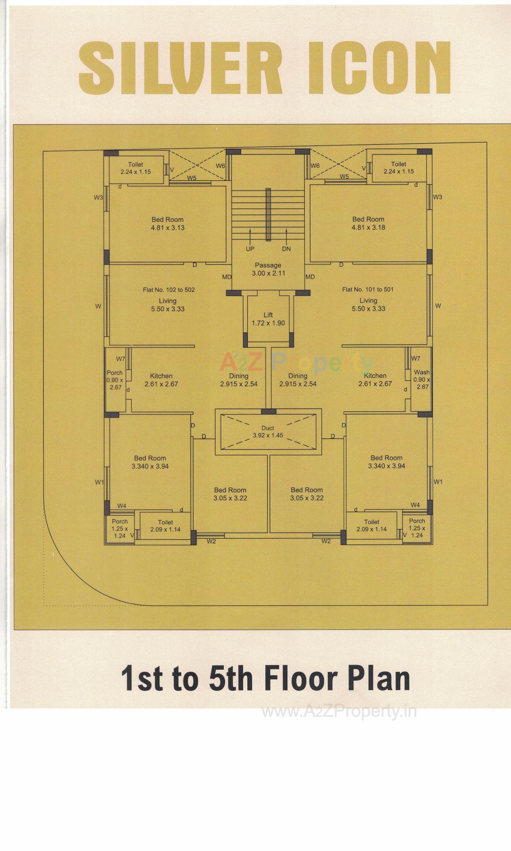 Layout of real estate project Silver Icon located at Rajkot, Rajkot, Gujarat