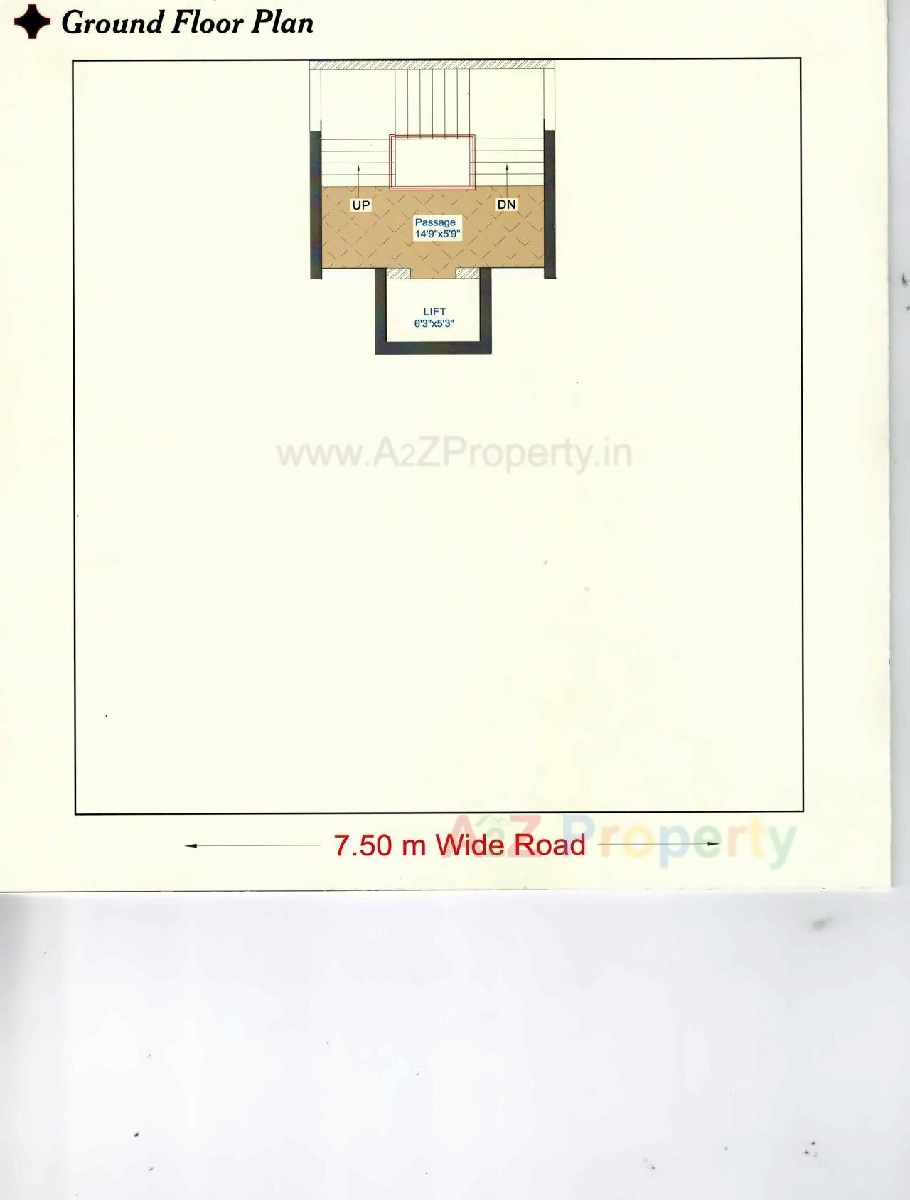 Layout of real estate project Silver Luxuria located at Mavdi, Rajkot, Gujarat