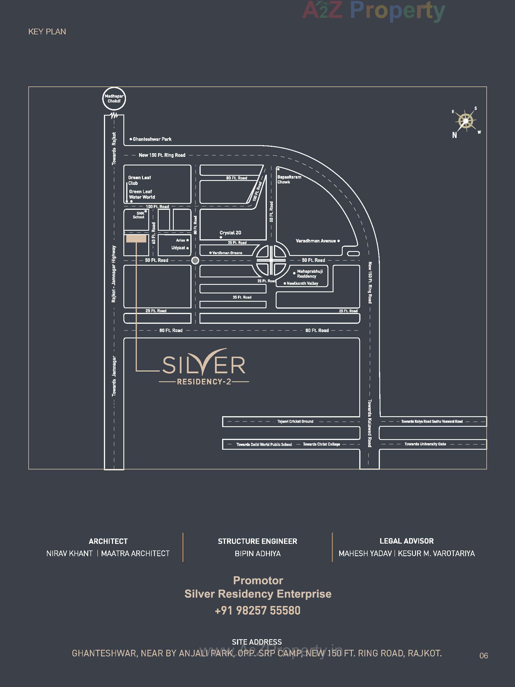  of real estate project Silver Residency located at Ghanteswar, Rajkot, Gujarat