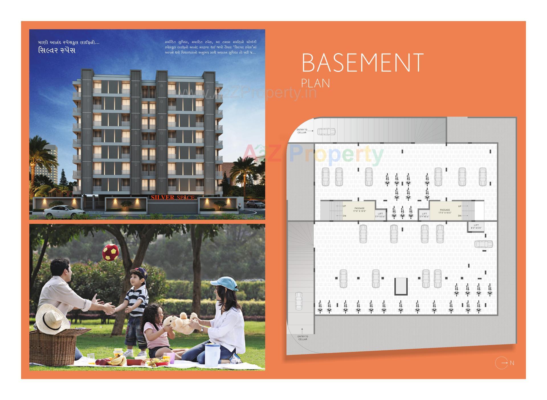 Layout of real estate project Silver Space located at Kothariya, Rajkot, Gujarat