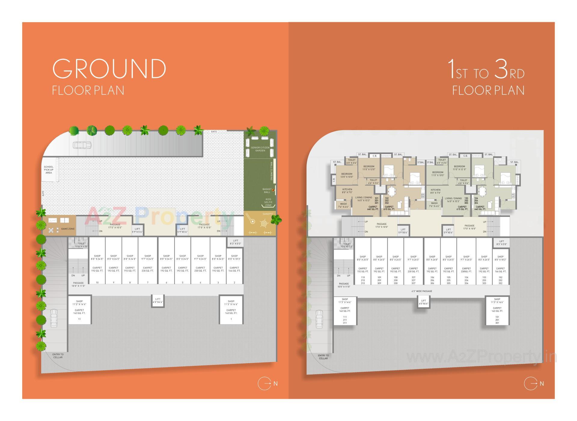 Layout of real estate project Silver Space located at Kothariya, Rajkot, Gujarat