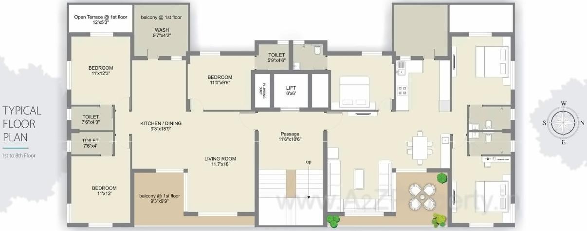 Layout of real estate project Silver Wood located at Mavdi, Rajkot, Gujarat