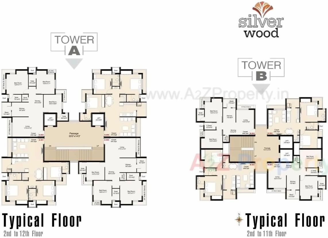 Layout of real estate project Silver Wood located at Motamava, Rajkot, Gujarat