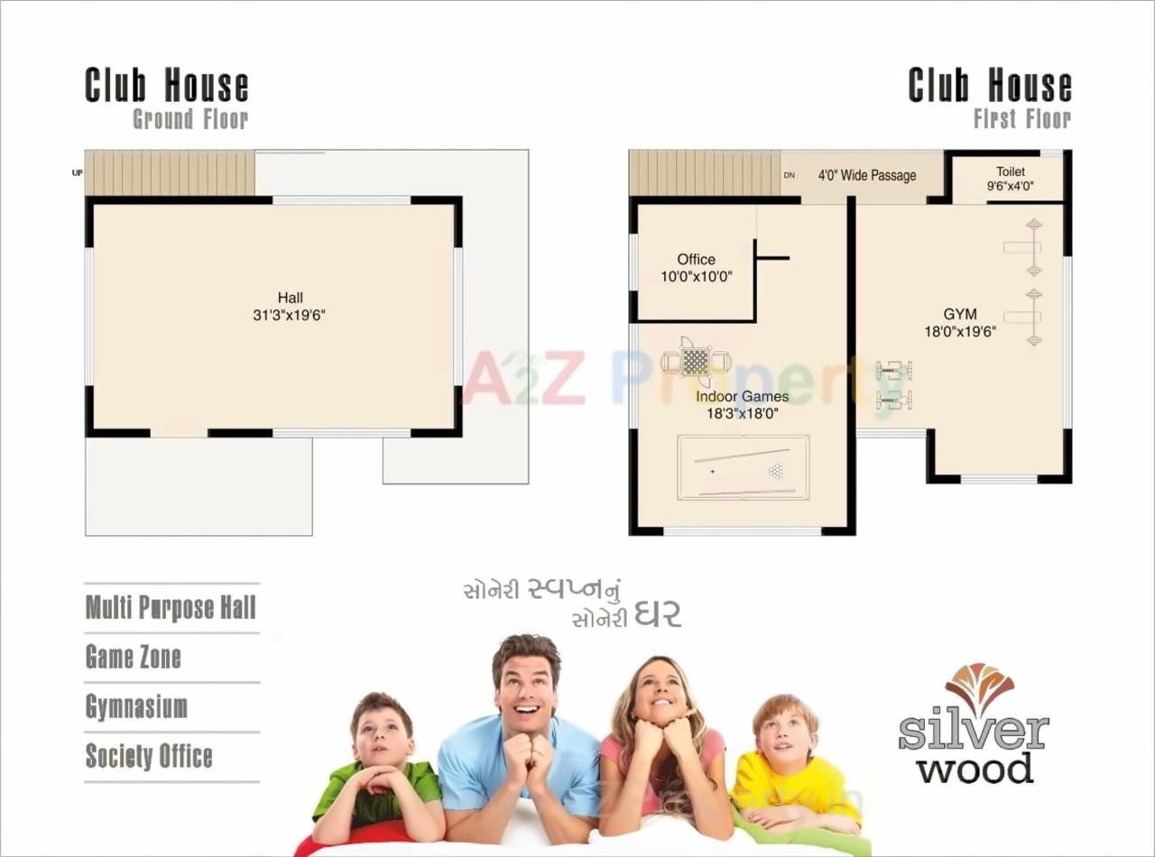 Layout of real estate project Silver Wood located at Motamava, Rajkot, Gujarat