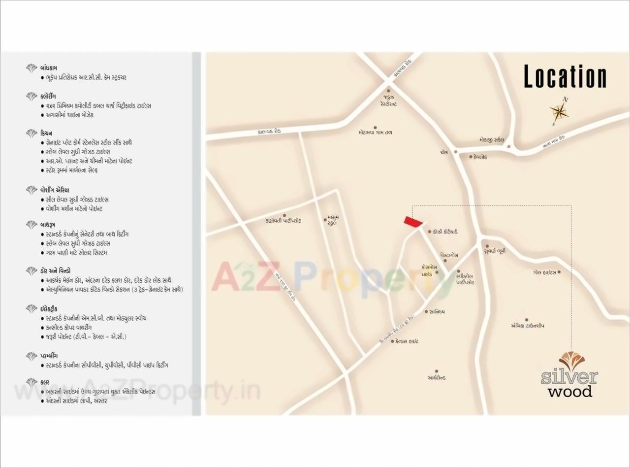  of real estate project Silver Wood located at Motamava, Rajkot, Gujarat