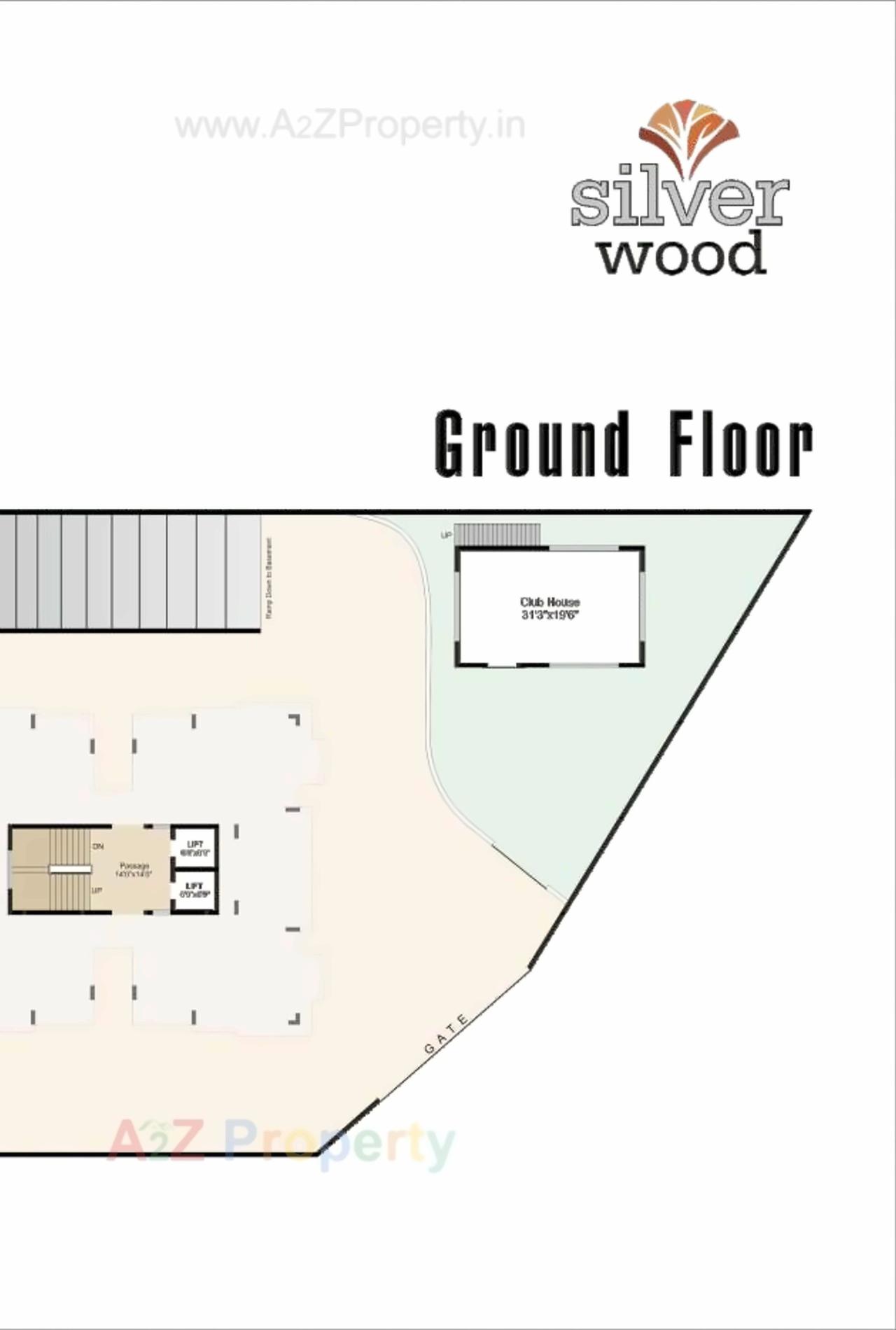 Layout of real estate project Silver Wood located at Motamava, Rajkot, Gujarat