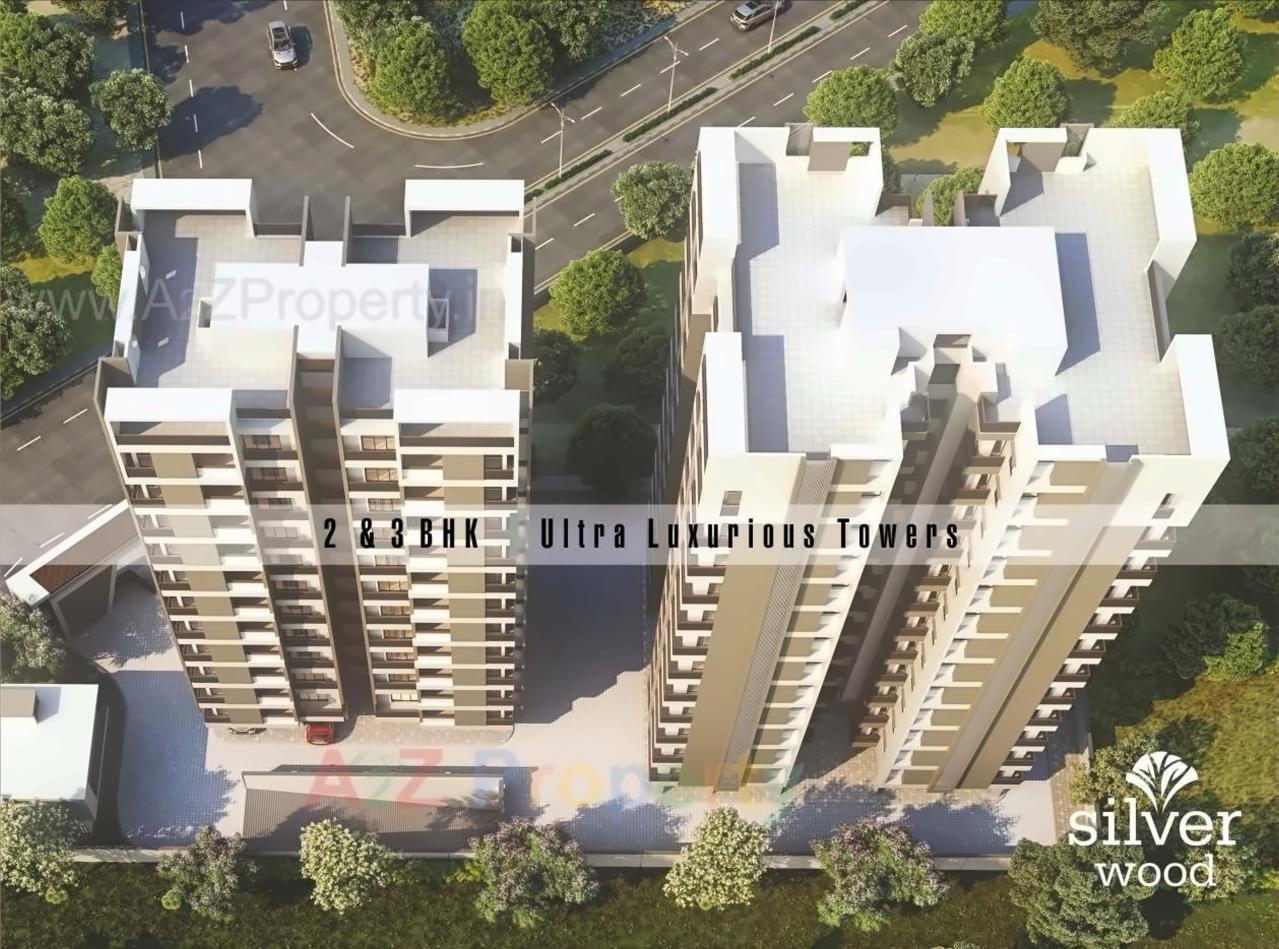 3D Elevation of real estate project Silver Wood located at Motamava, Rajkot, Gujarat