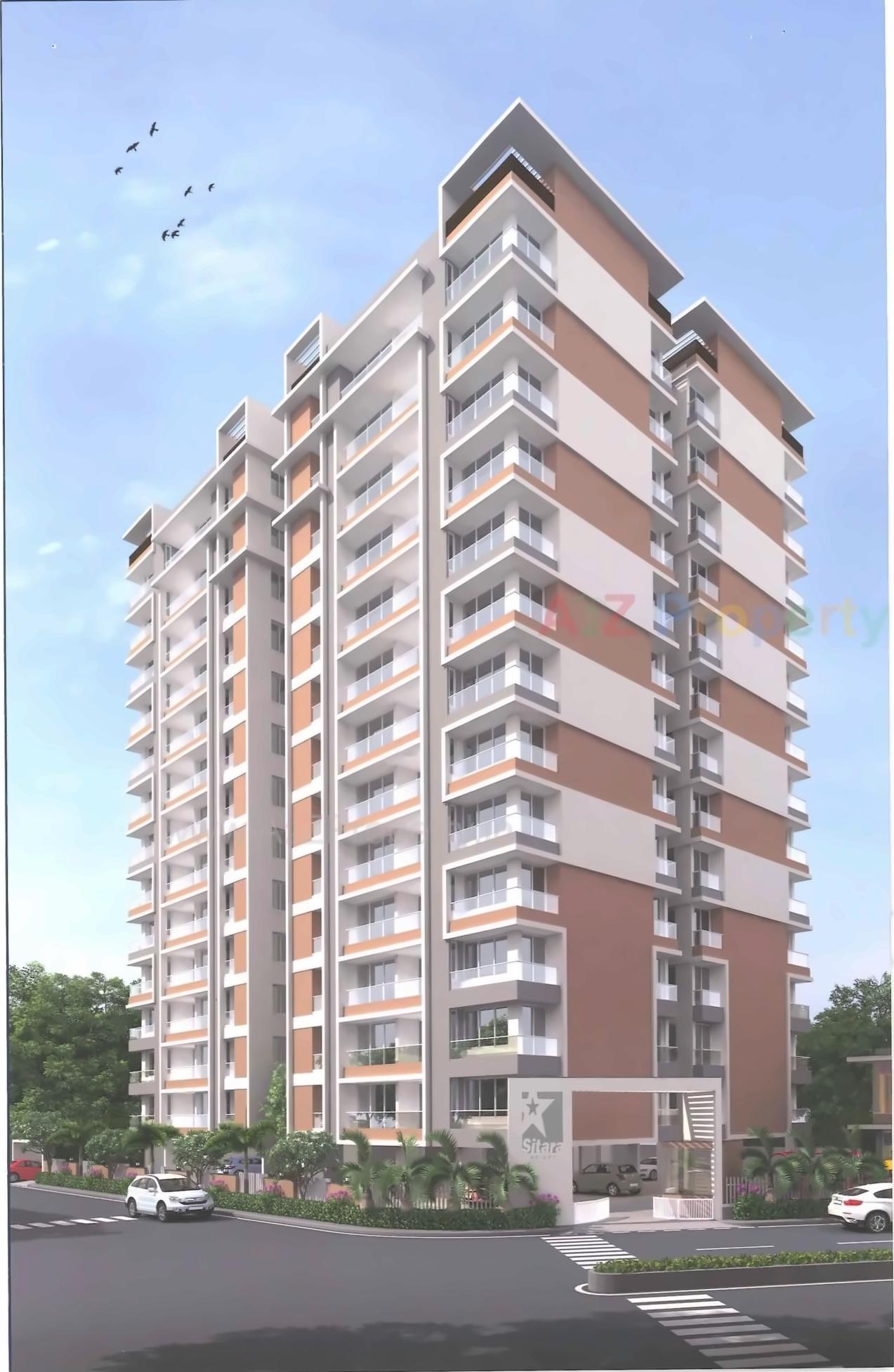 3D Elevation of real estate project Sitara Height located at Madhapar, Rajkot, Gujarat