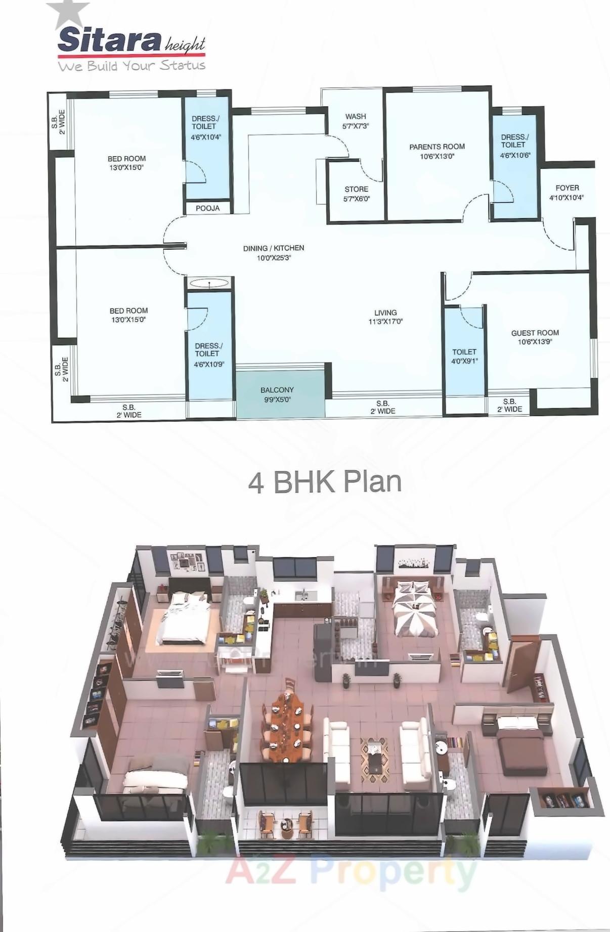 Layout of real estate project Sitara Height located at Madhapar, Rajkot, Gujarat
