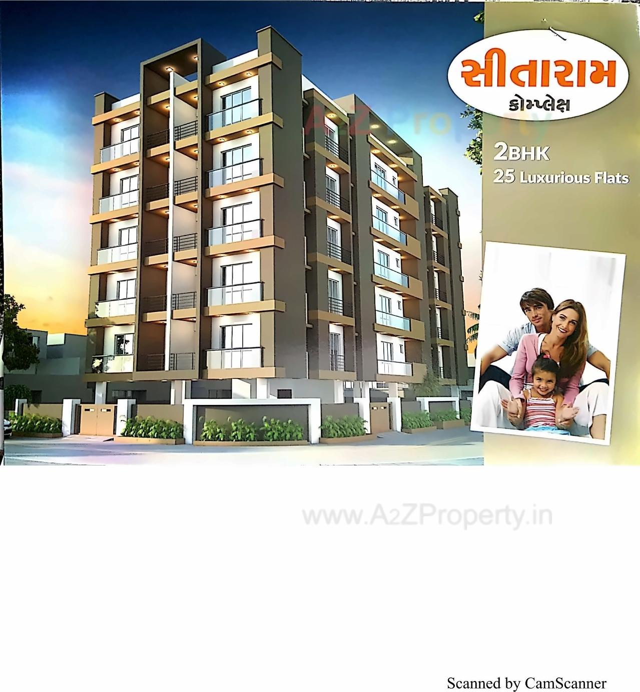 3D Elevation of real estate project Sitaram Complex located at Mavdi, Rajkot, Gujarat