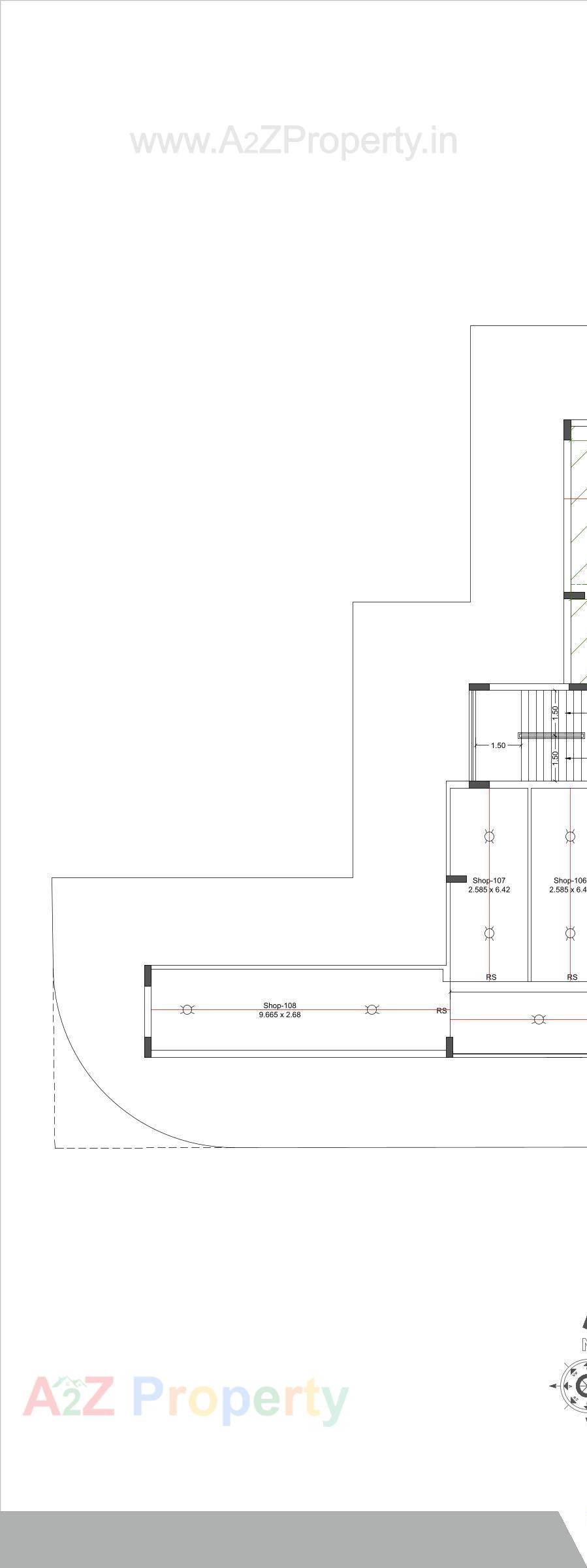 Layout of real estate project Sky Corner located at Mavdi, Rajkot, Gujarat