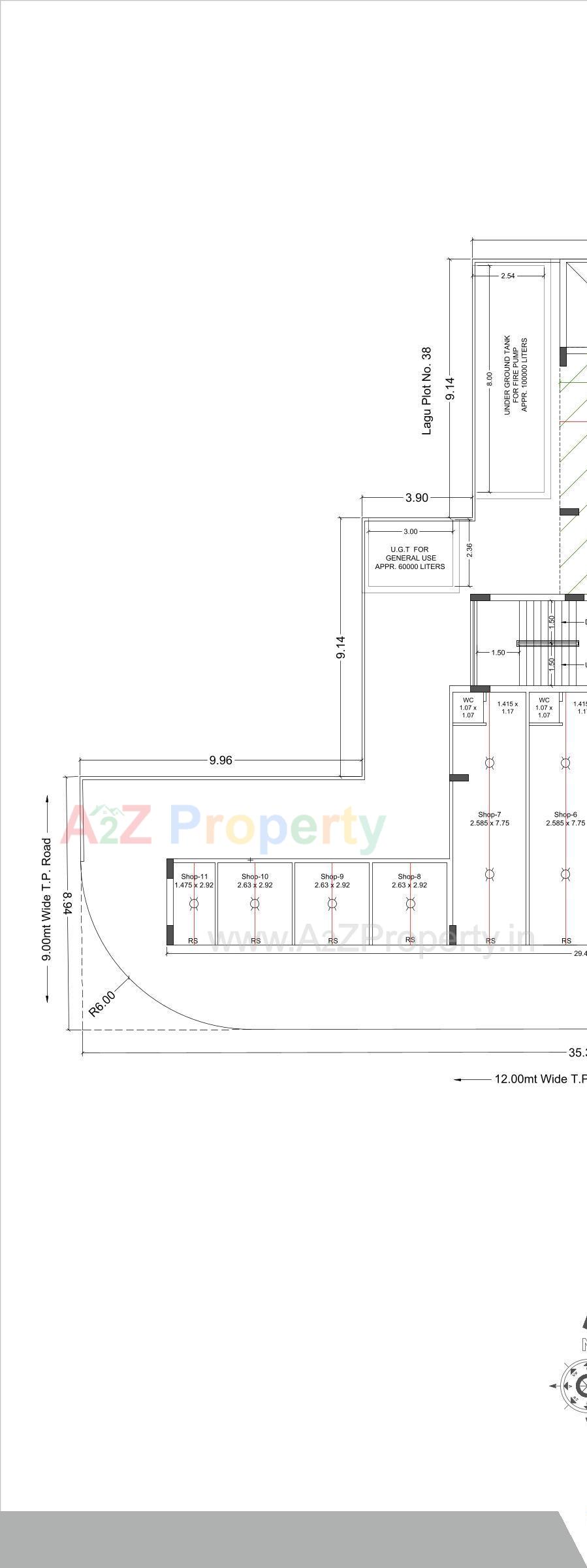 Layout of real estate project Sky Corner located at Mavdi, Rajkot, Gujarat