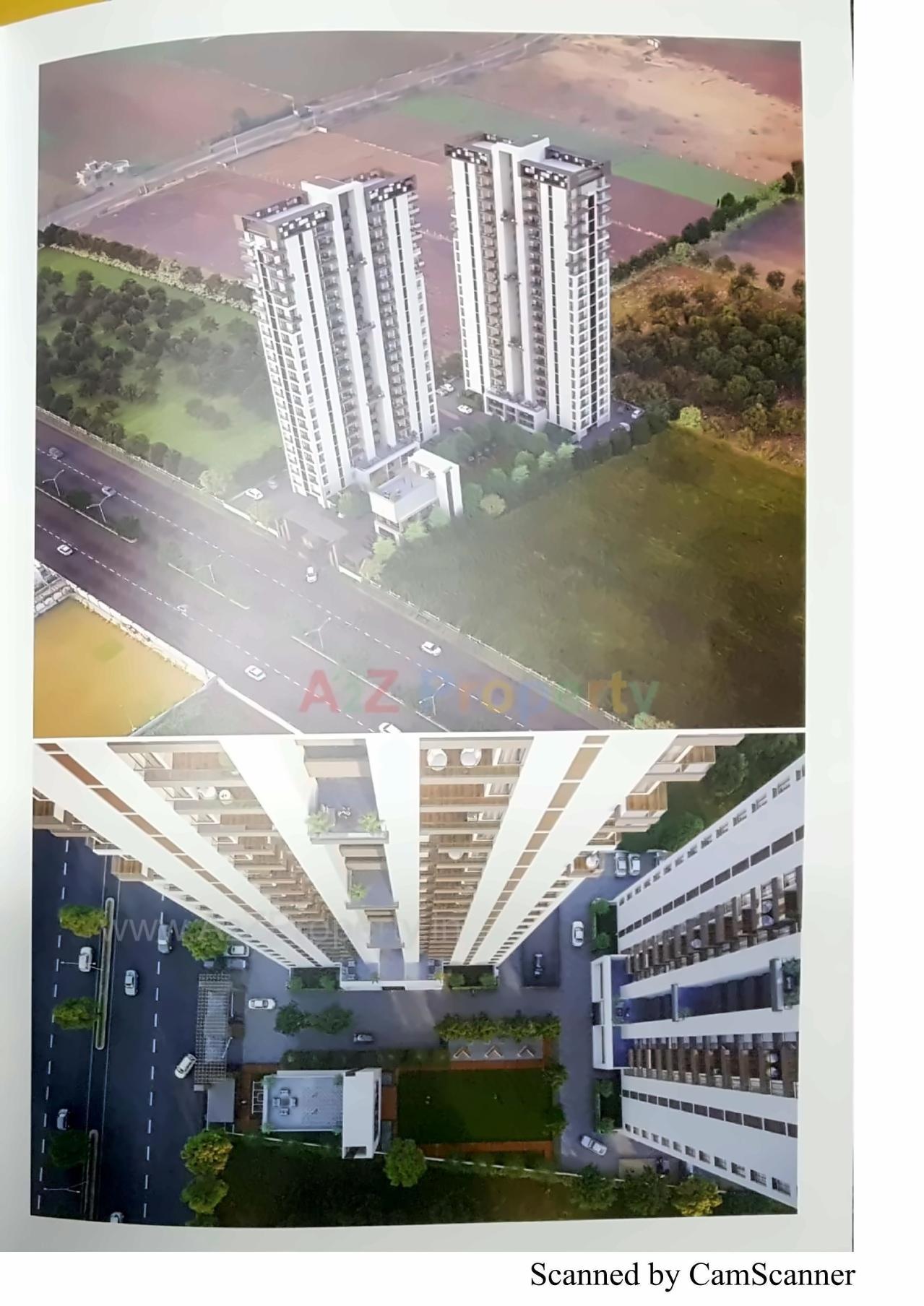 3D Elevation of real estate project Sky Diamond located at Mavdi, Rajkot, Gujarat