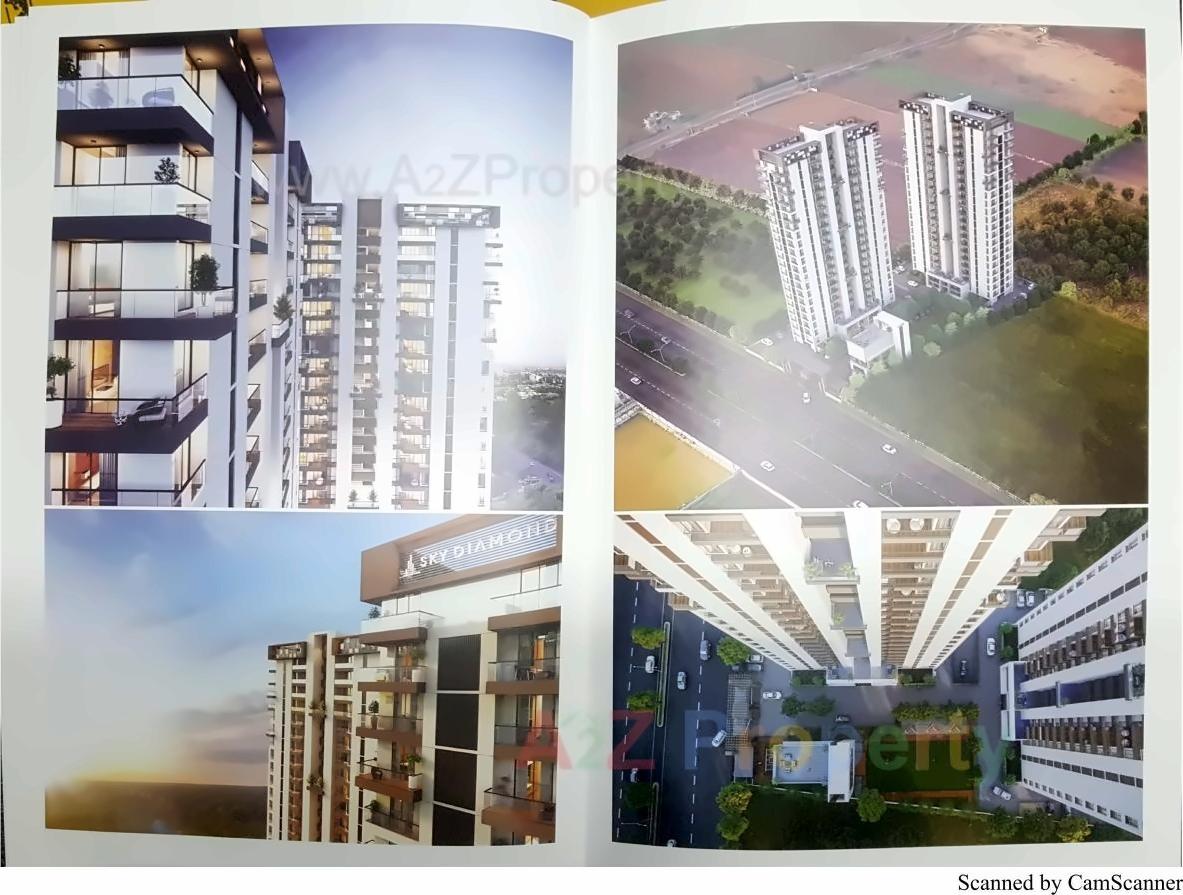 3D Elevation of real estate project Sky Diamond located at Mavdi, Rajkot, Gujarat