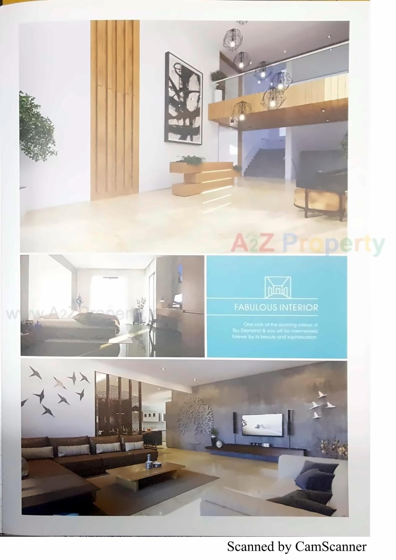 3D Elevation of real estate project Sky Diamond located at Mavdi, Rajkot, Gujarat