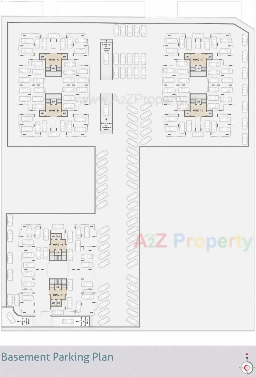 Layout of real estate project Sky Heights located at Mavdi, Rajkot, Gujarat