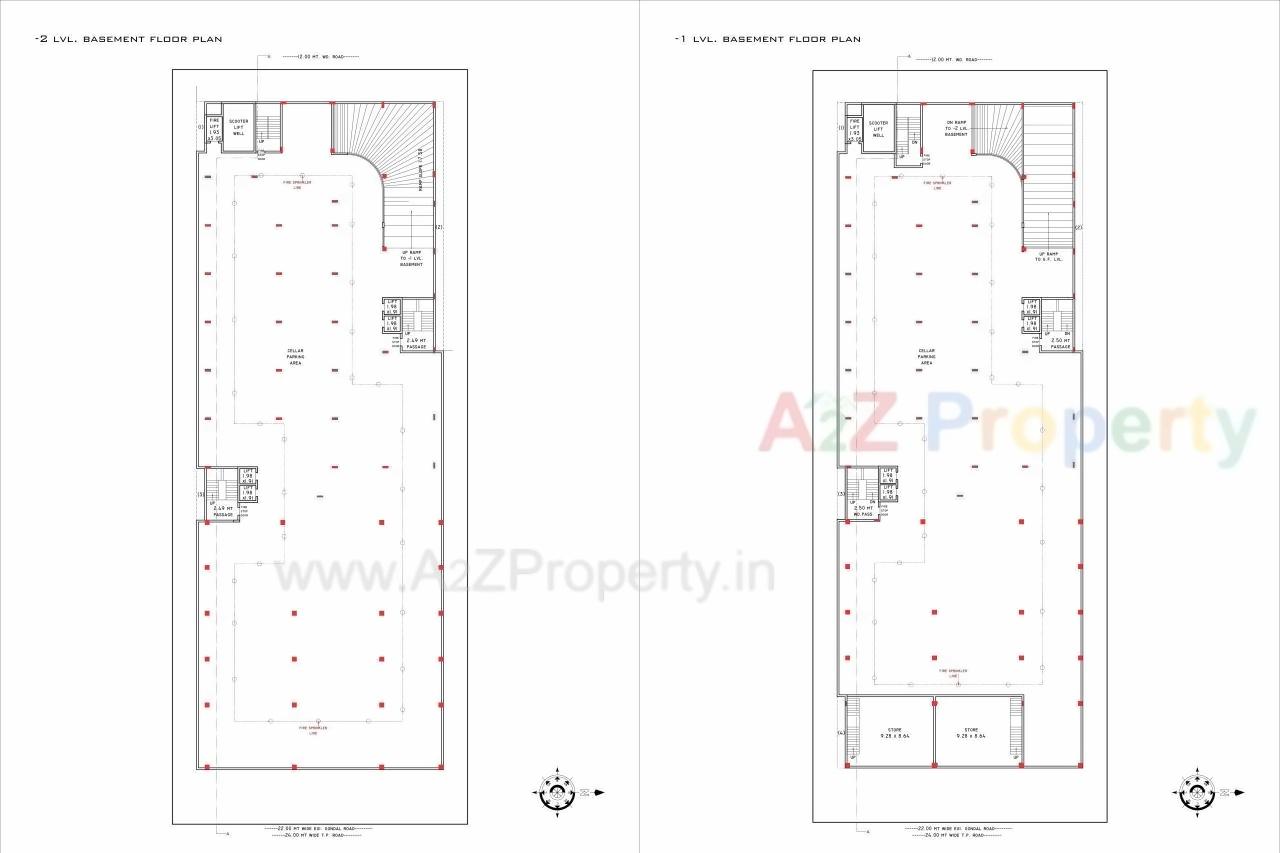 Layout of real estate project Sky Mall located at Rajkot, Rajkot, Gujarat