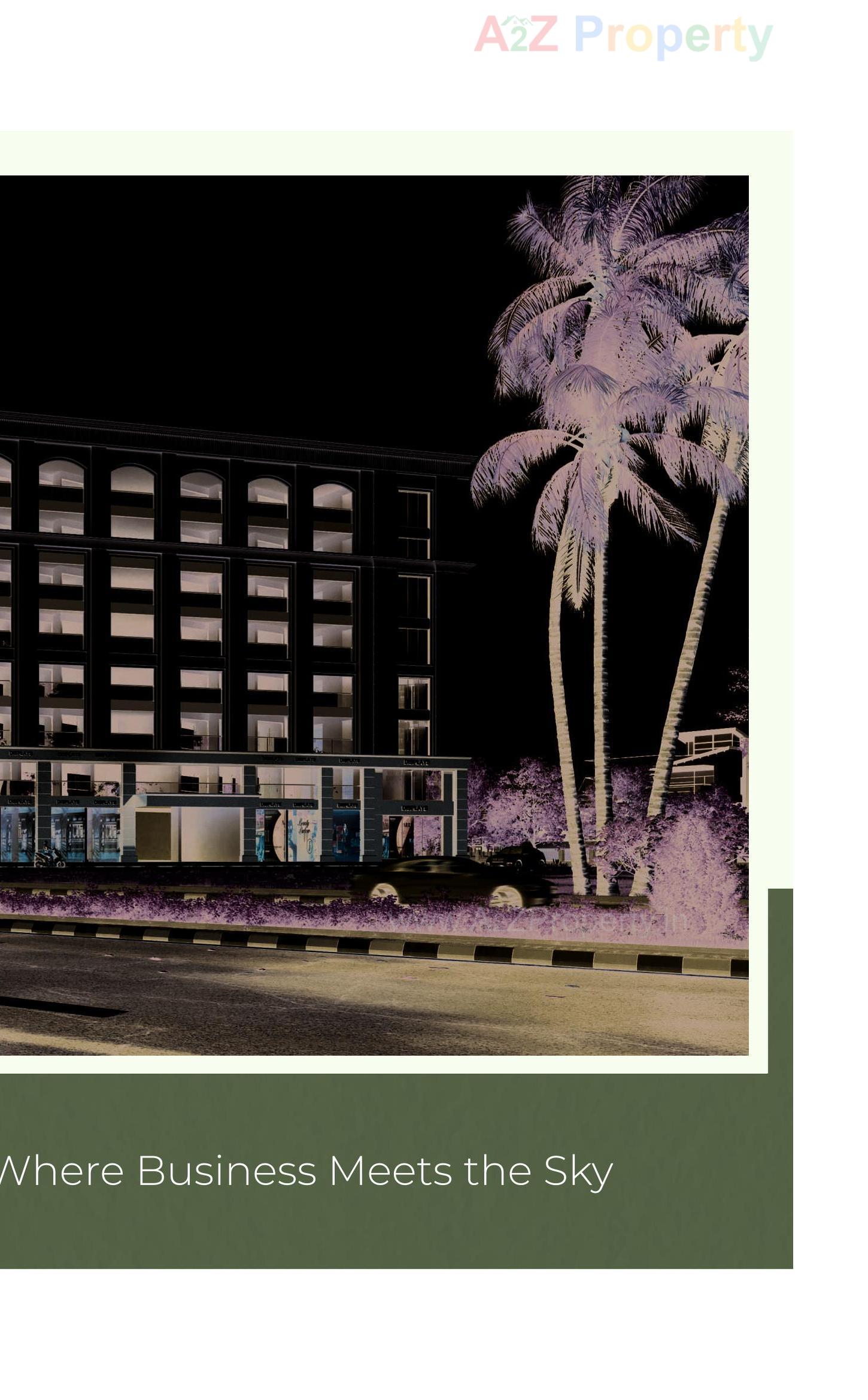 3D Elevation of real estate project Sky Vista located at Madhapar, Rajkot, Gujarat