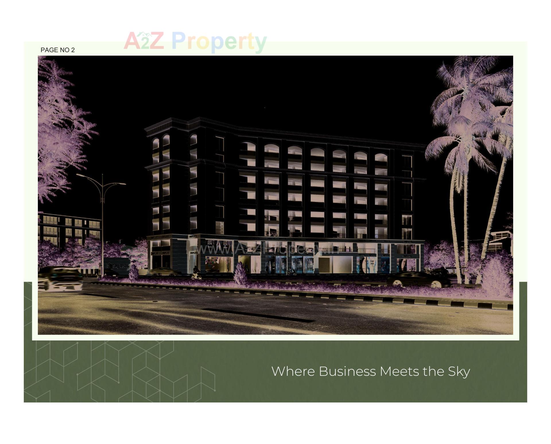 3D Elevation of real estate project Sky Vista located at Madhapar, Rajkot, Gujarat