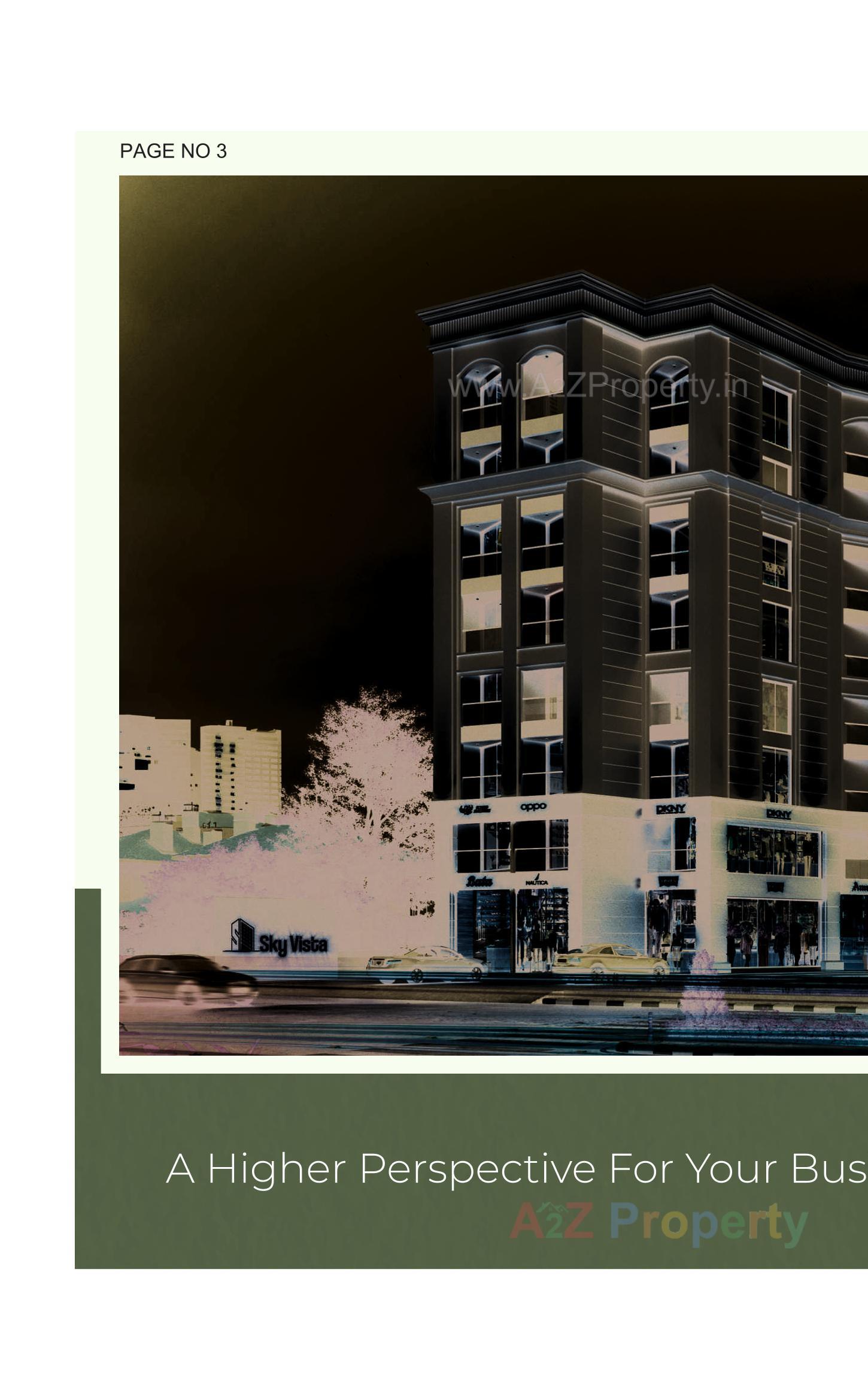 3D Elevation of real estate project Sky Vista located at Madhapar, Rajkot, Gujarat