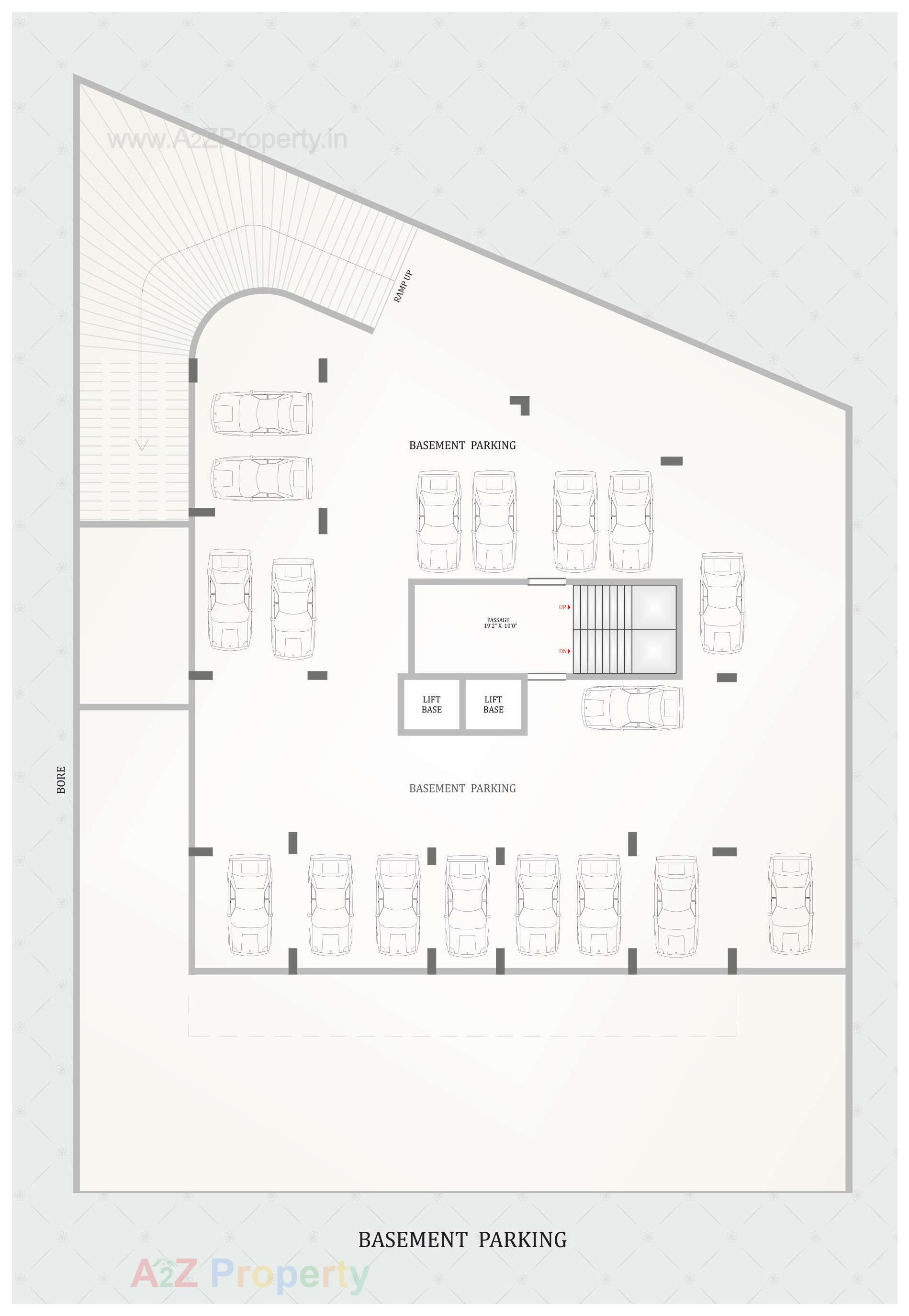 Layout of real estate project Sky Welkin located at Rajkot, Rajkot, Gujarat