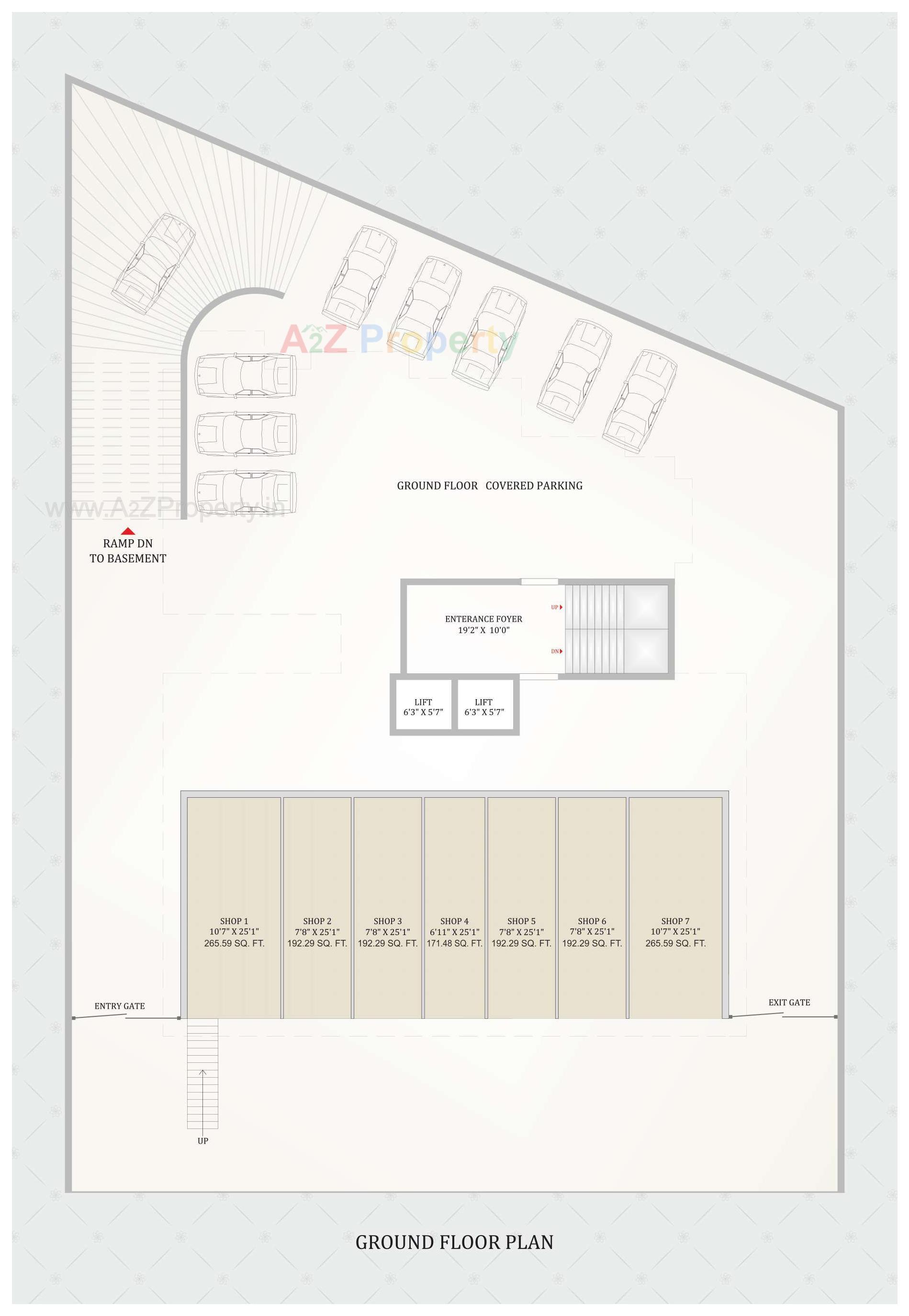 Layout of real estate project Sky Welkin located at Rajkot, Rajkot, Gujarat