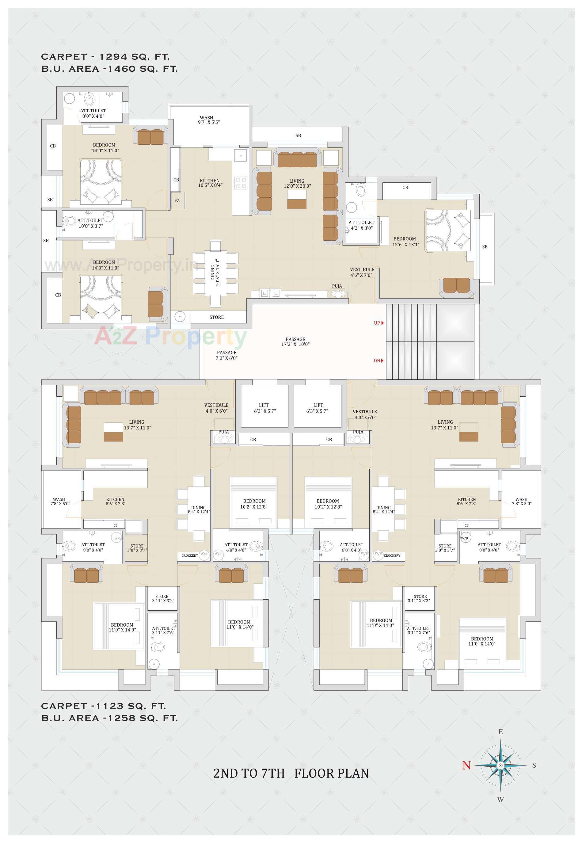 Layout of real estate project Sky Welkin located at Rajkot, Rajkot, Gujarat