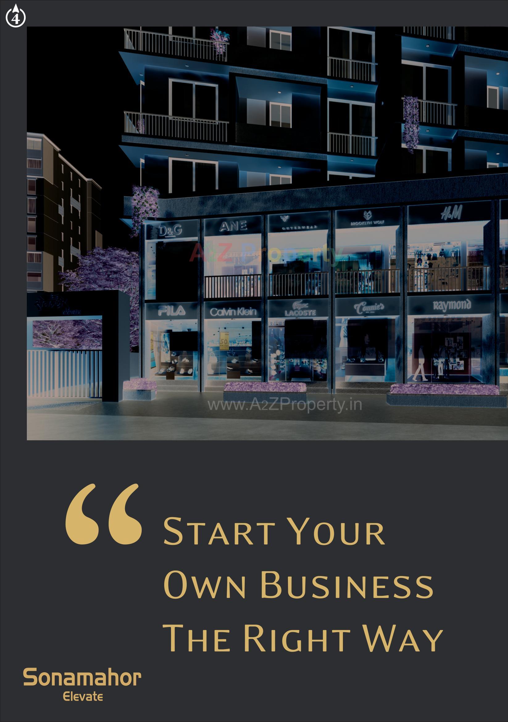 3D Elevation of real estate project Sonamahor Elevate located at Kothariya, Rajkot, Gujarat