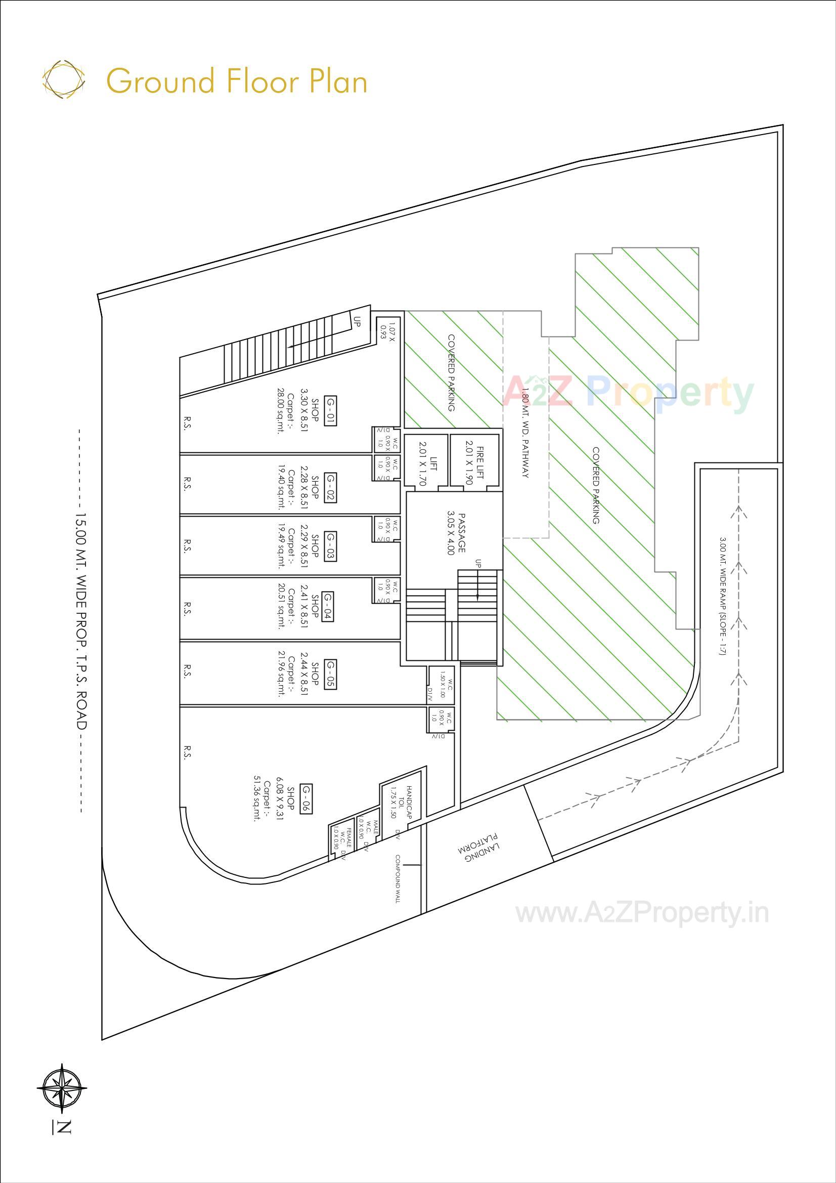 Layout of real estate project Sonamahor located at Mavdi, Rajkot, Gujarat