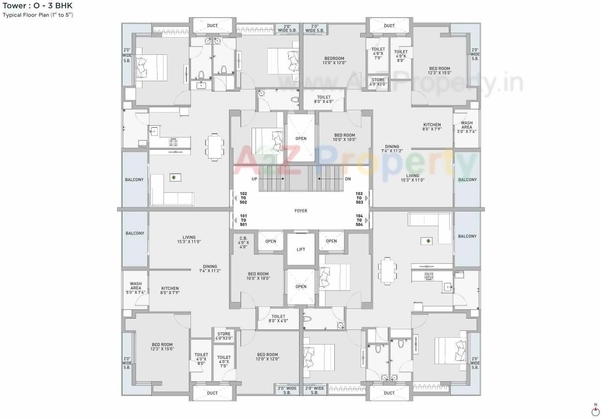 Layout of real estate project Sopan Elegance located at Rajkot, Rajkot, Gujarat