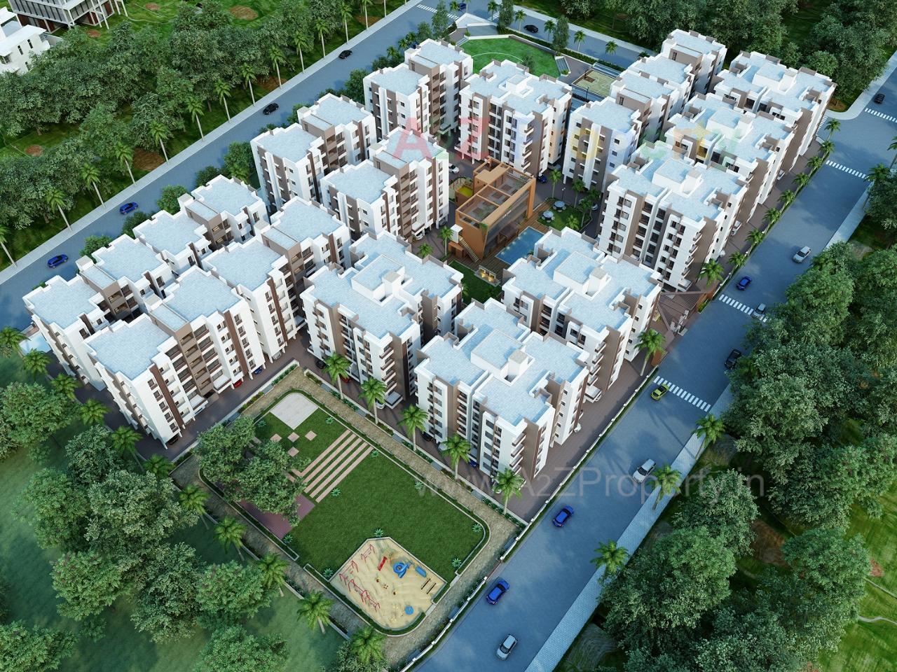 3D Elevation of real estate project Sopan Hill located at Raiya, Rajkot, Gujarat