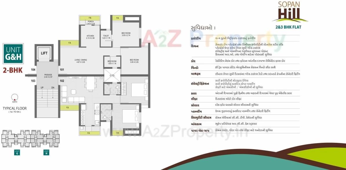 Layout of real estate project Sopan Hill located at Raiya, Rajkot, Gujarat