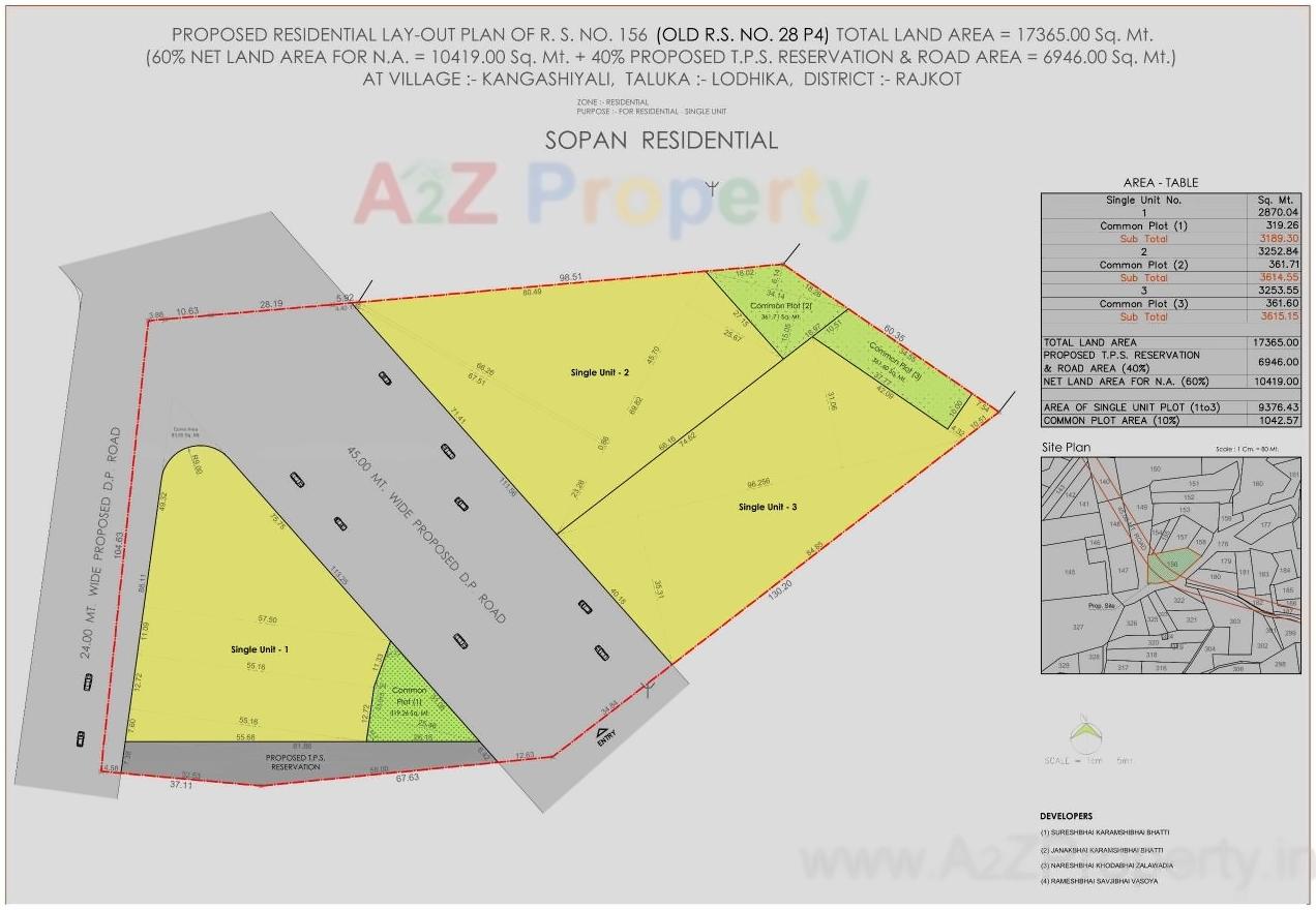  of real estate project Sopan Residential located at Kangashiyali, Rajkot, Gujarat